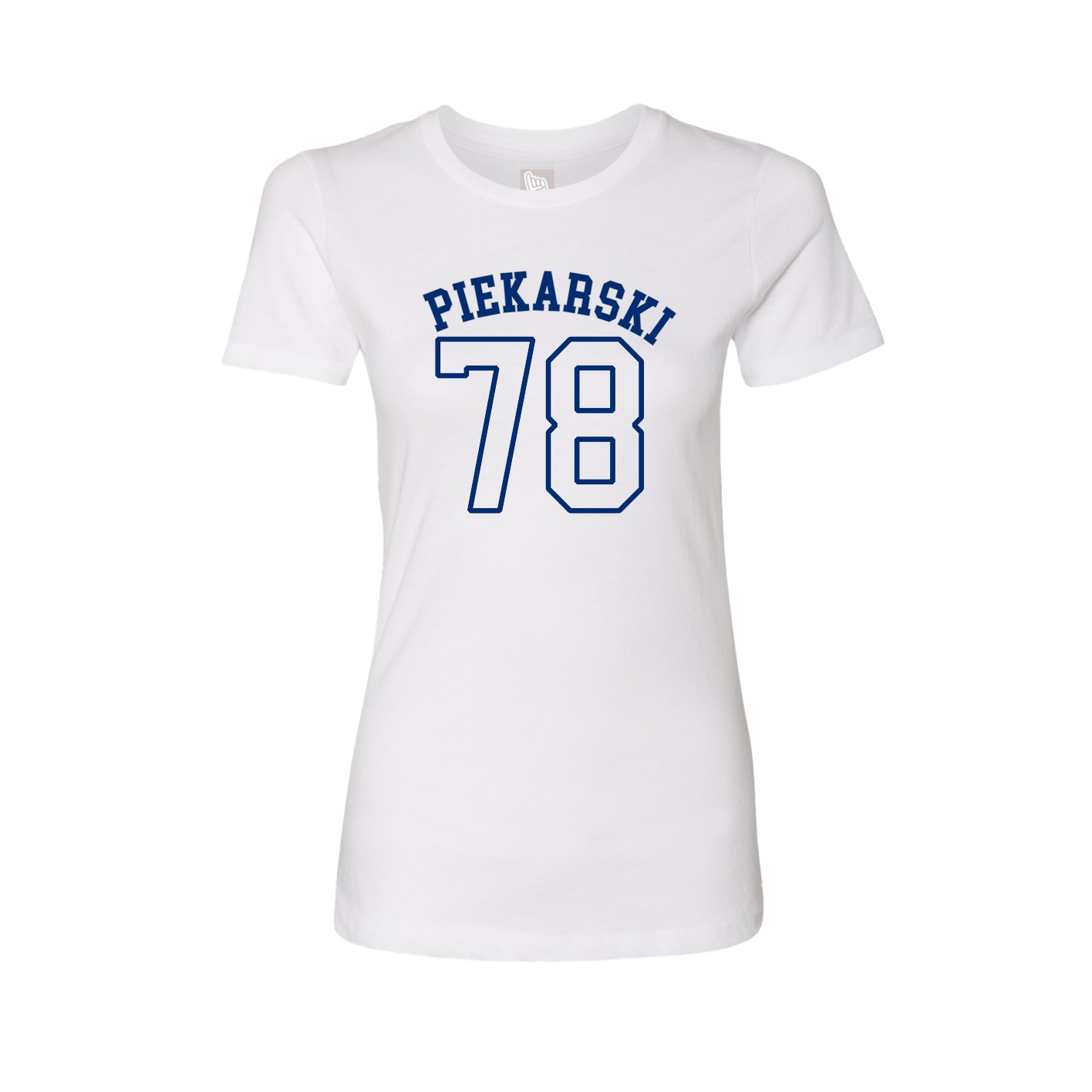 Fitted Women's Tee — Shirsey Arch in White