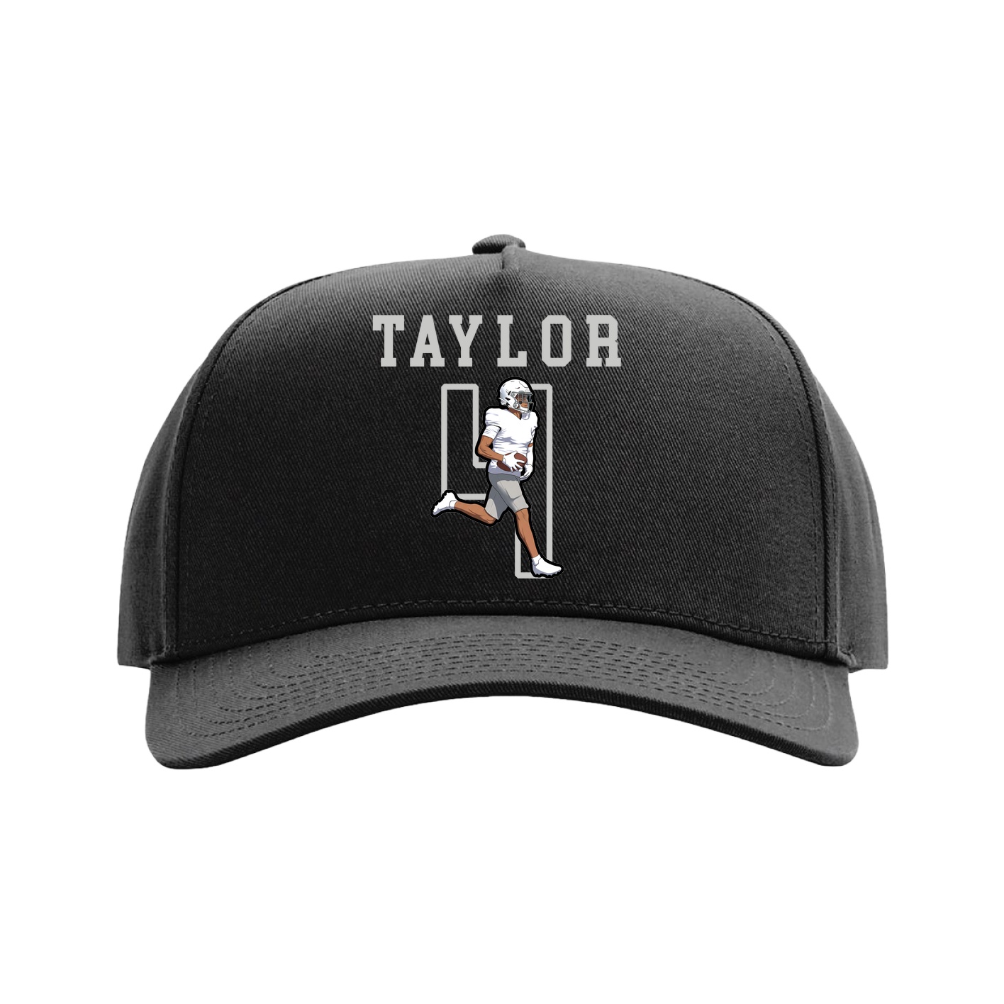 Full Fabric Five-Panel Champ Cap — Shirsey in Black