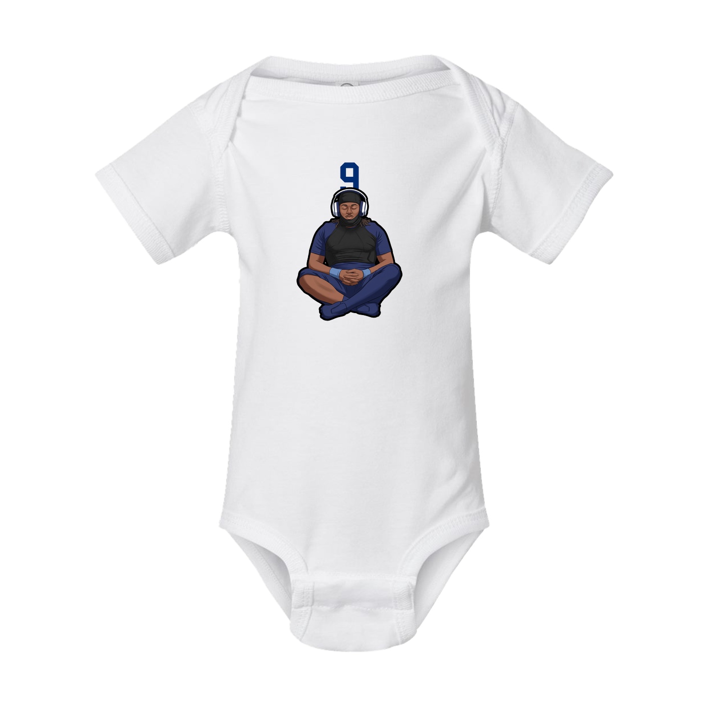 Baby Onesie — Number Top in White