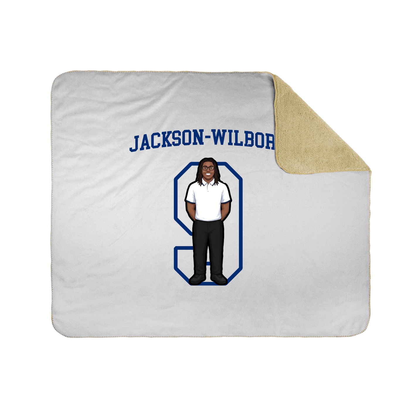 Throw Blanket — Shirsey in White