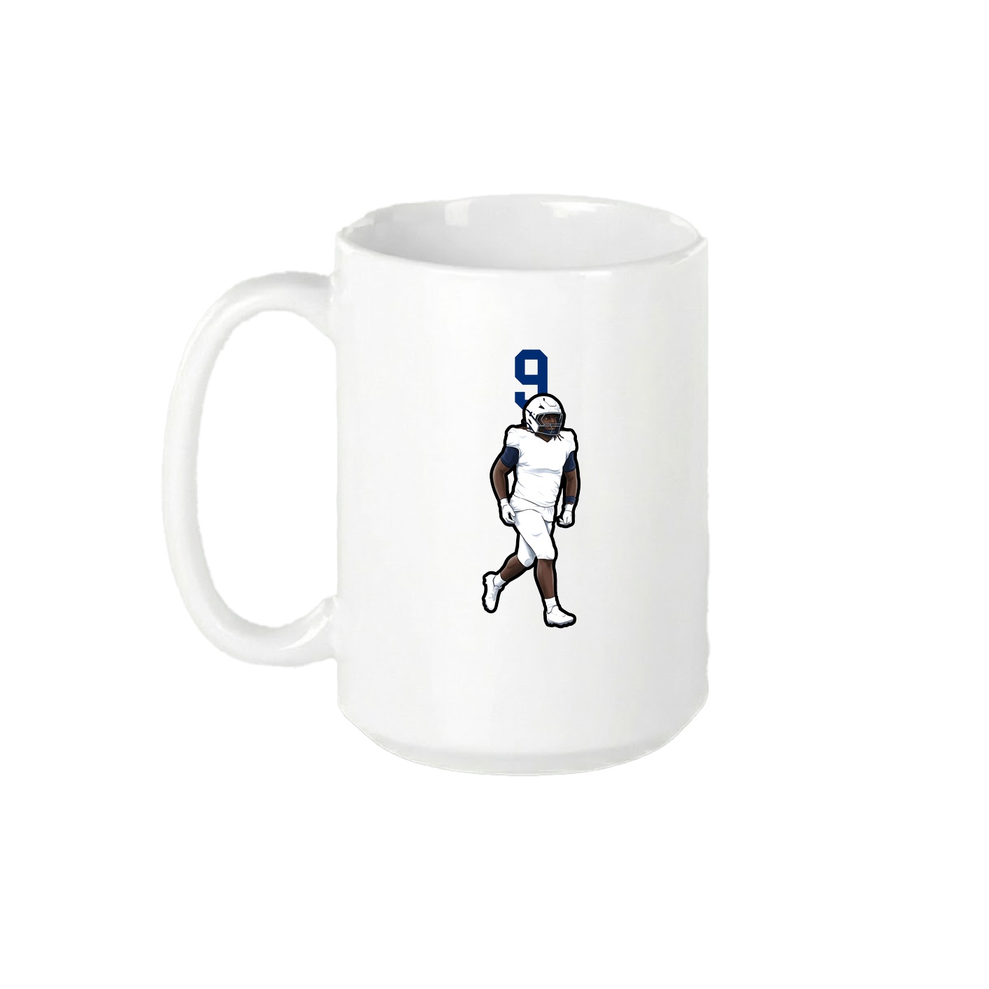 15oz Coffee Mug — Number Top in White