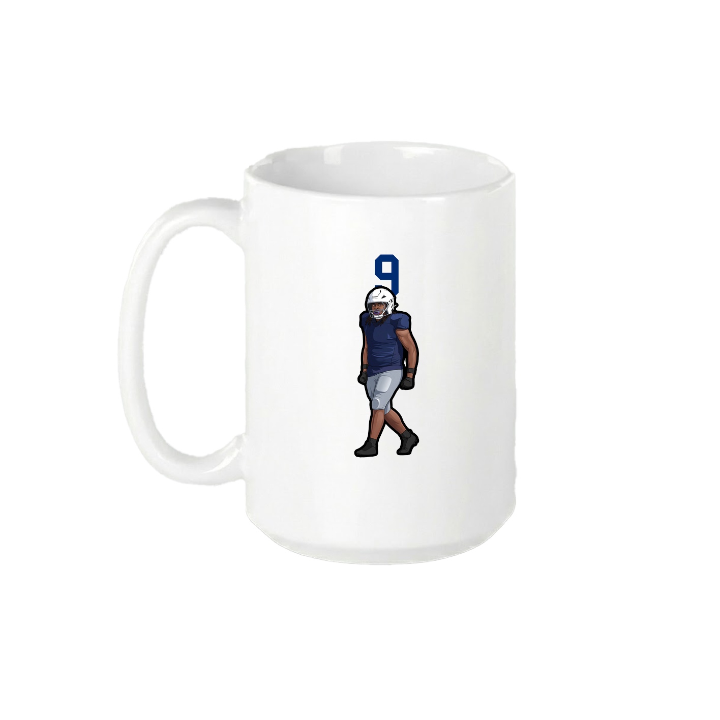 15oz Coffee Mug — Number Top in White