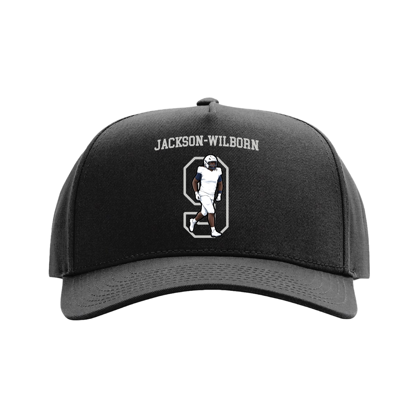 Full Fabric Five-Panel Champ Cap — Shirsey in Black