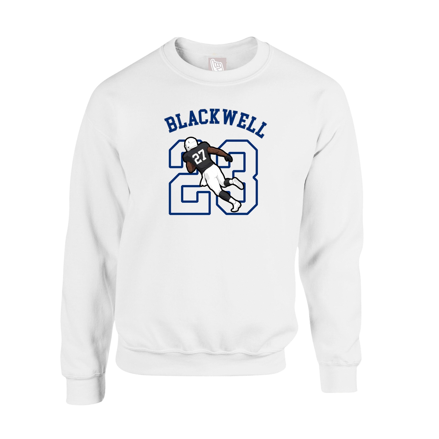 Fleece Crew — Shirsey Arch in White