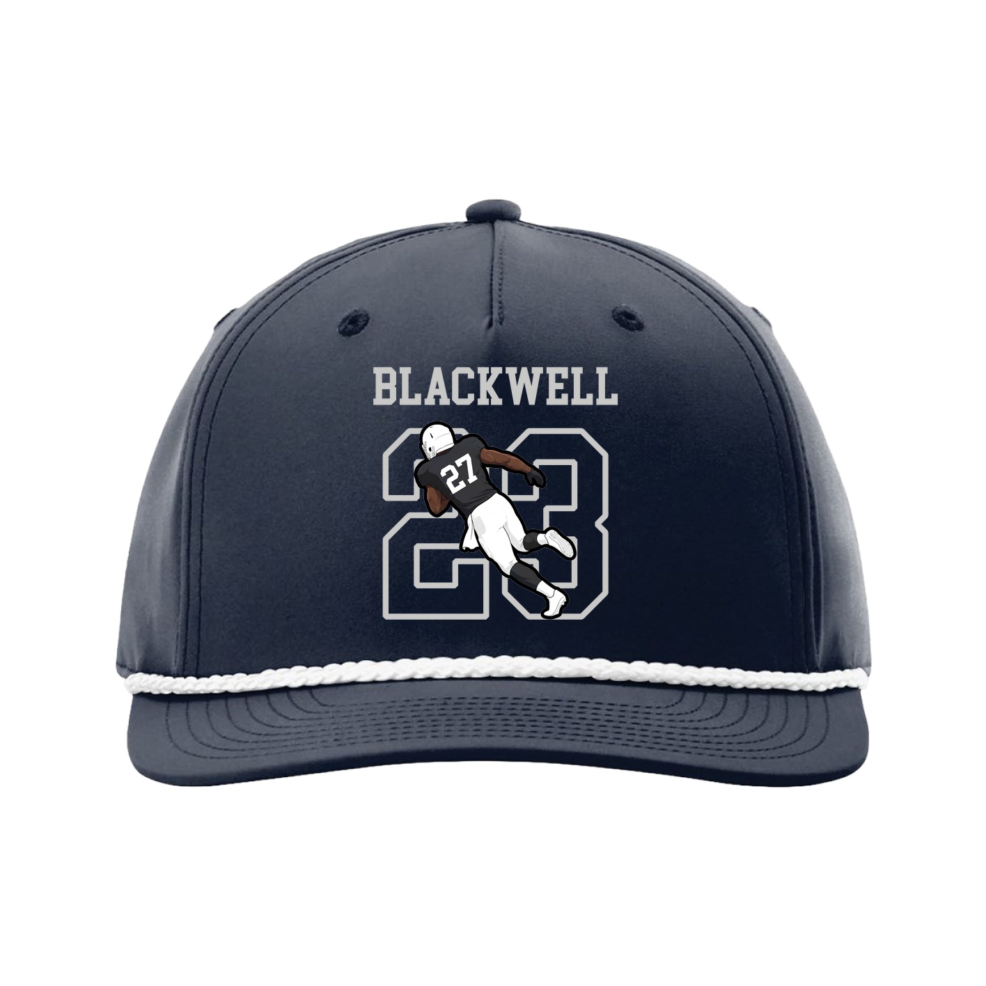 Five-Panel Classic Rope Cap — Shirsey in Navy