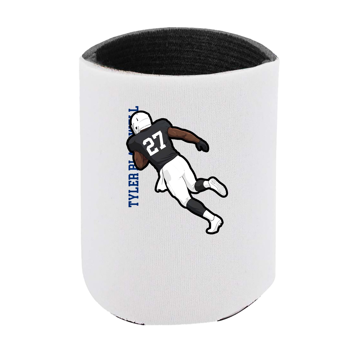 Can Holder — Name Vertical in White