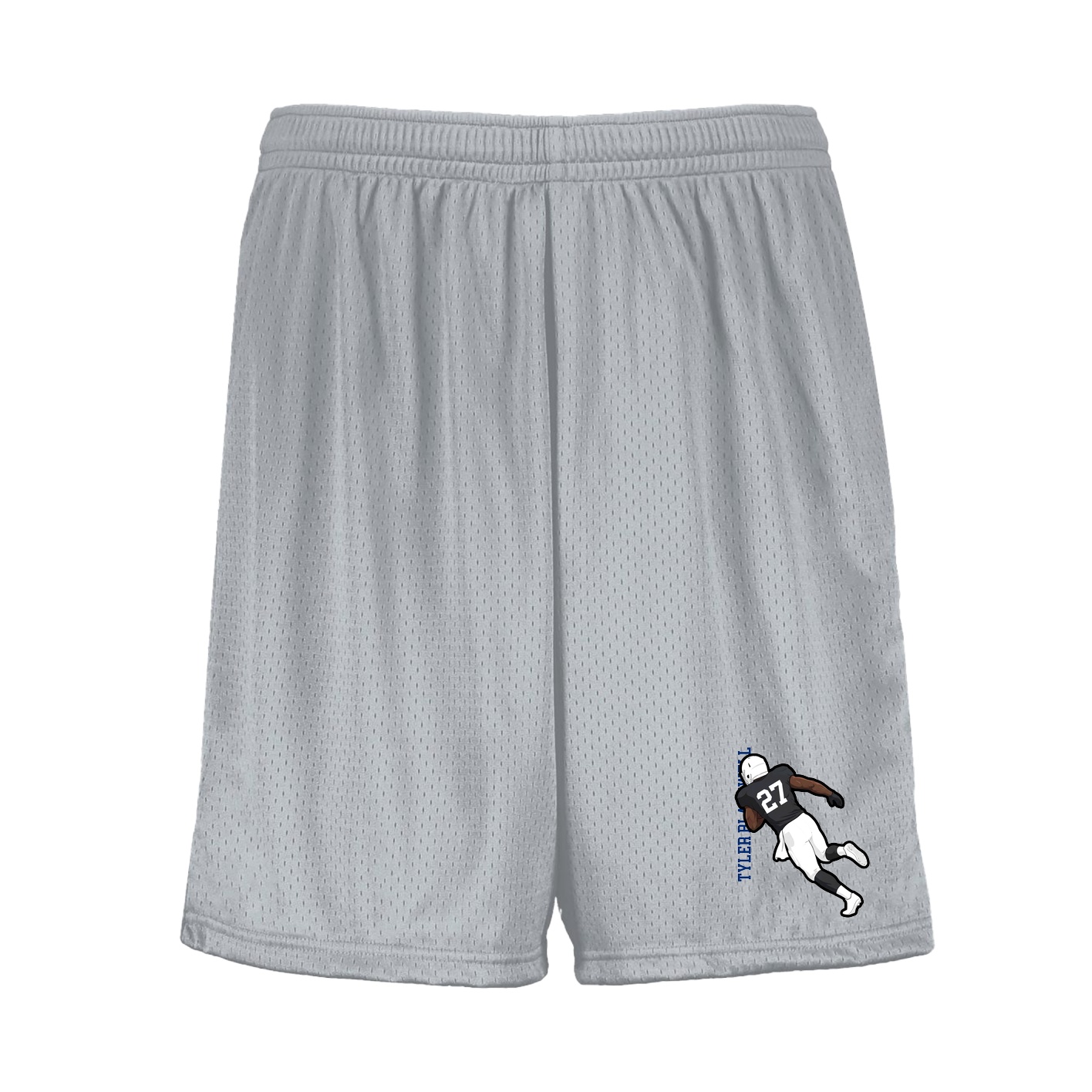 Shorts — Name Vertical in Silver