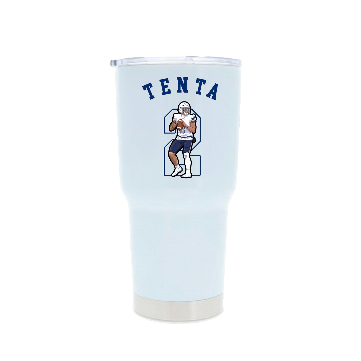 30oz Stainless Steel Tumbler — Shirsey Arch in White