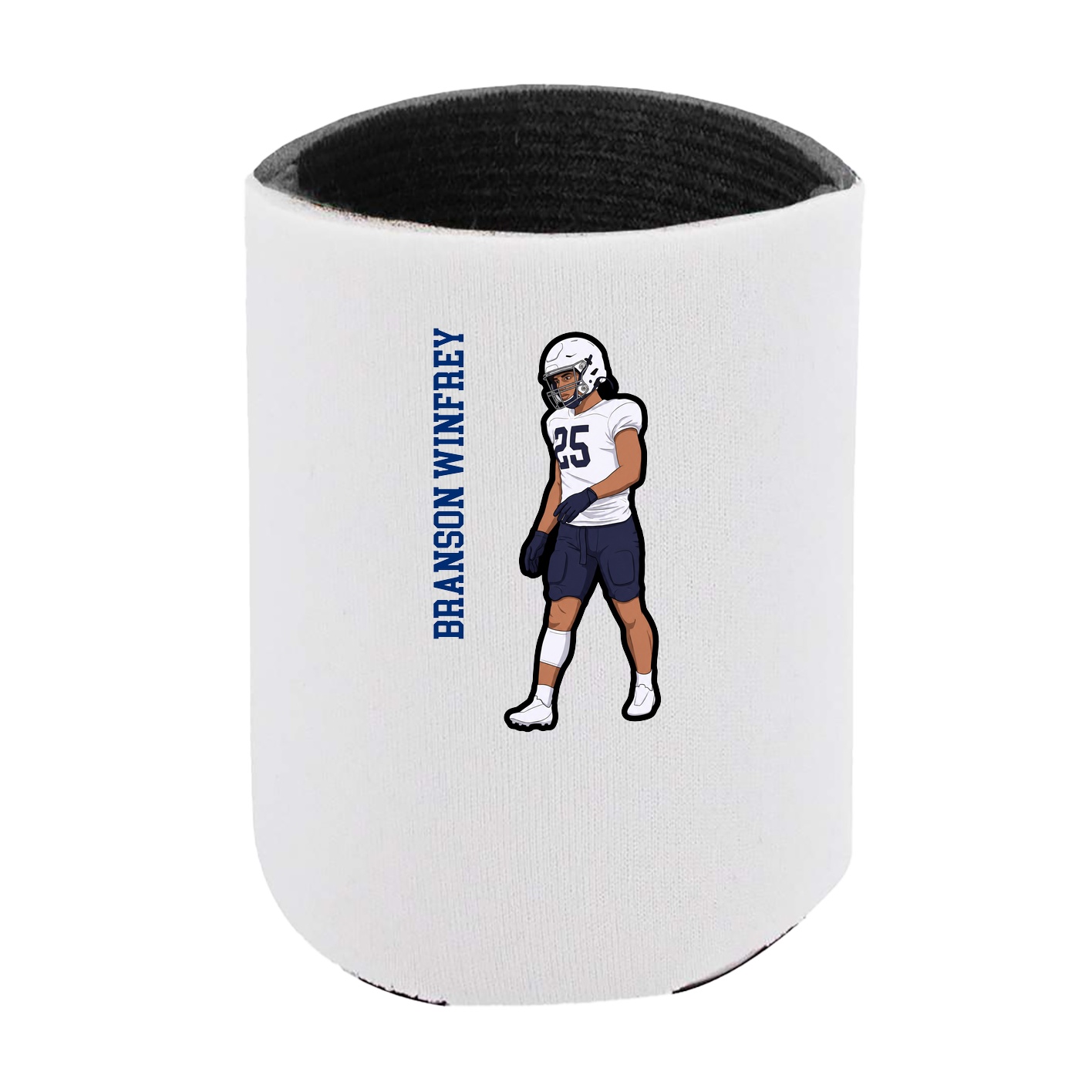 Can Holder — Name Vertical in White
