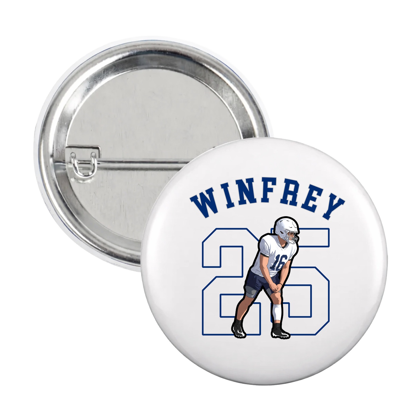 Game Day Button — Shirsey Arch in White