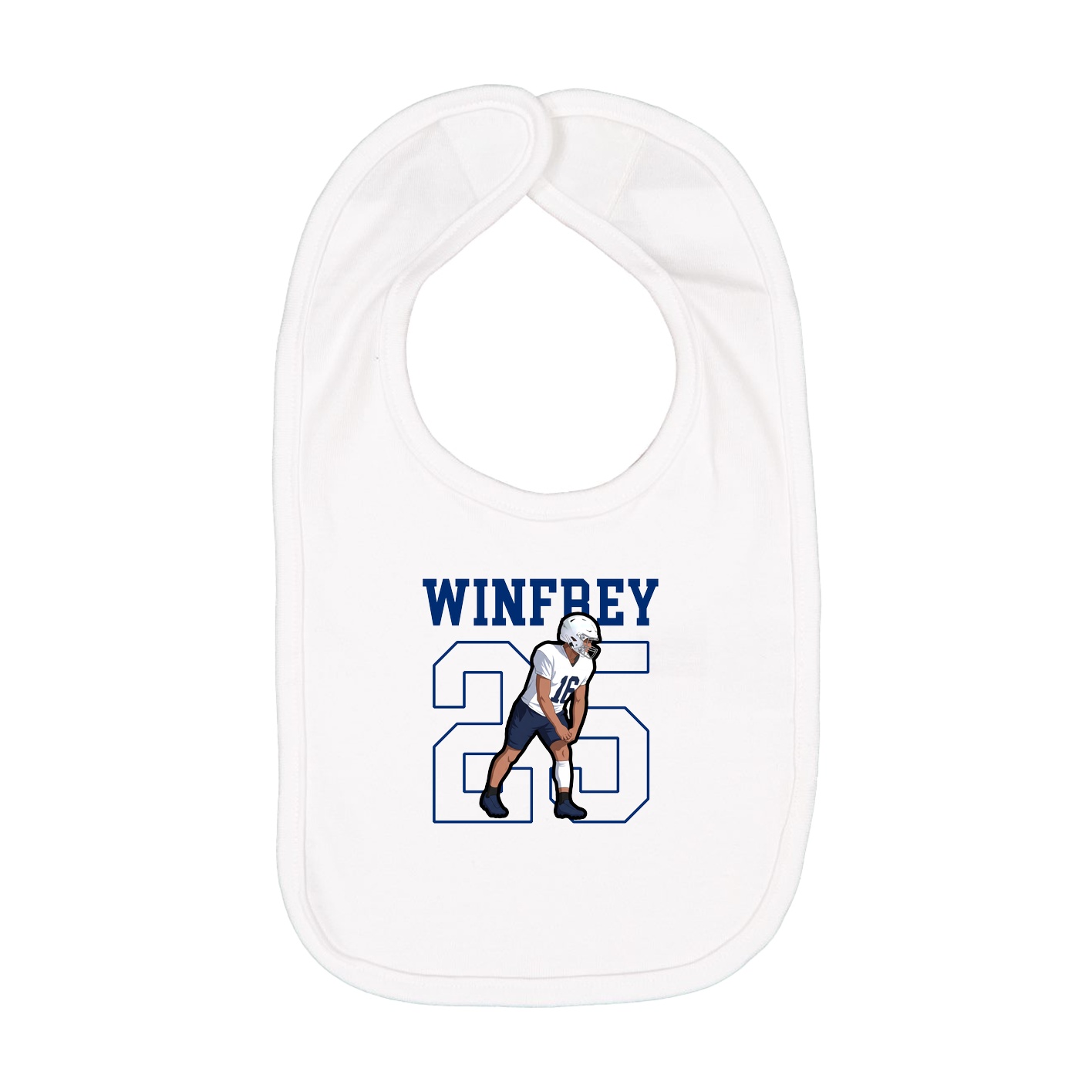 Infant Bib — Shirsey in White