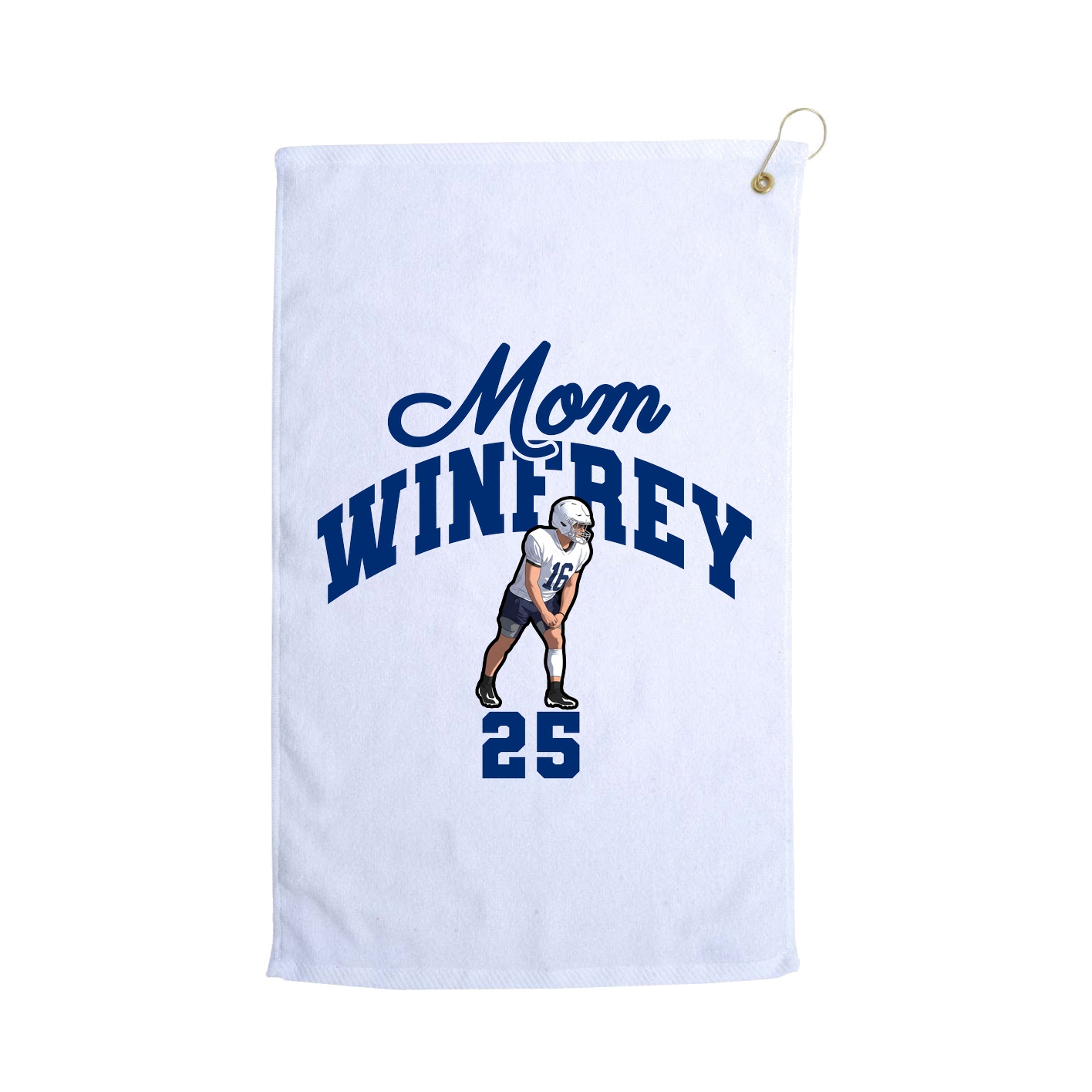 Golf Towel — Mothers Day Arch in White