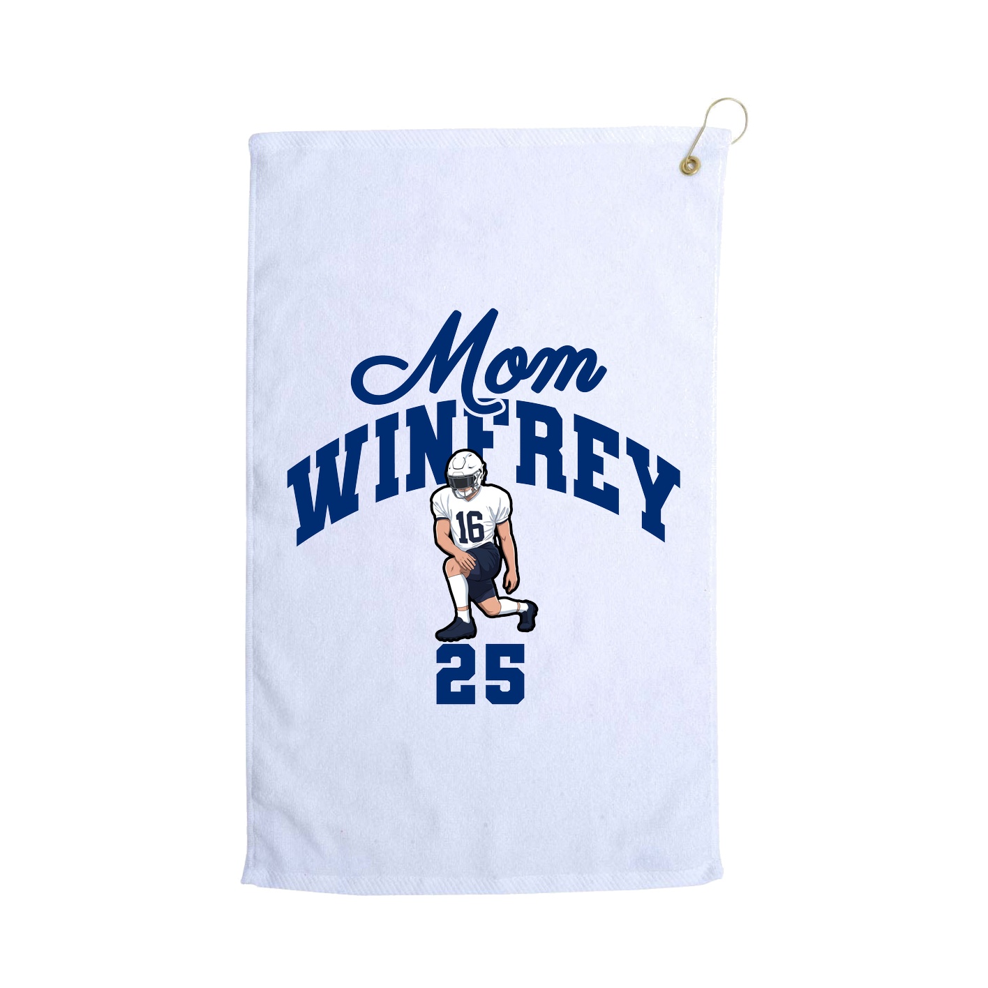 Golf Towel — Mothers Day Arch in White
