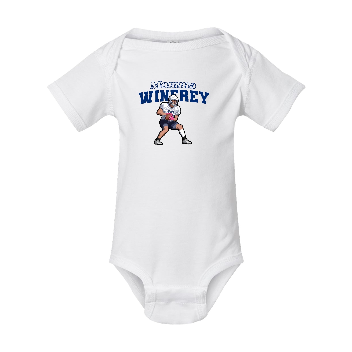 Baby Onesie — Mothers Day Block in White
