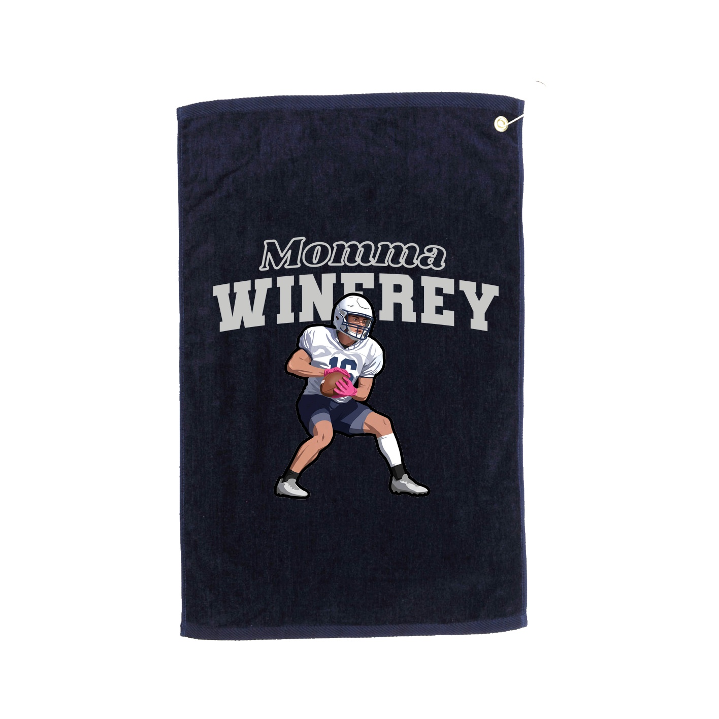 Golf Towel — Mothers Day Block in Navy
