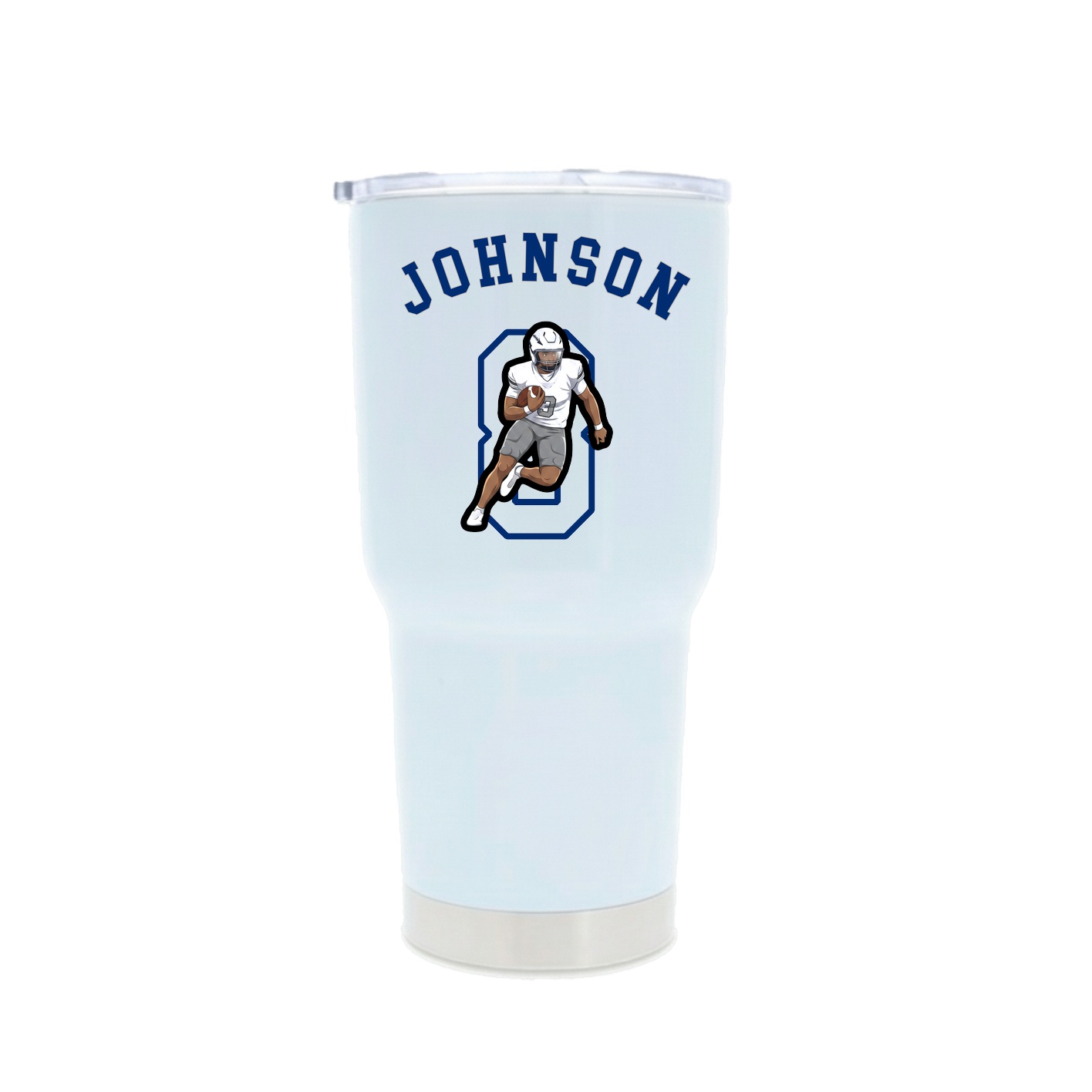 30oz Stainless Steel Tumbler — Shirsey Arch in White
