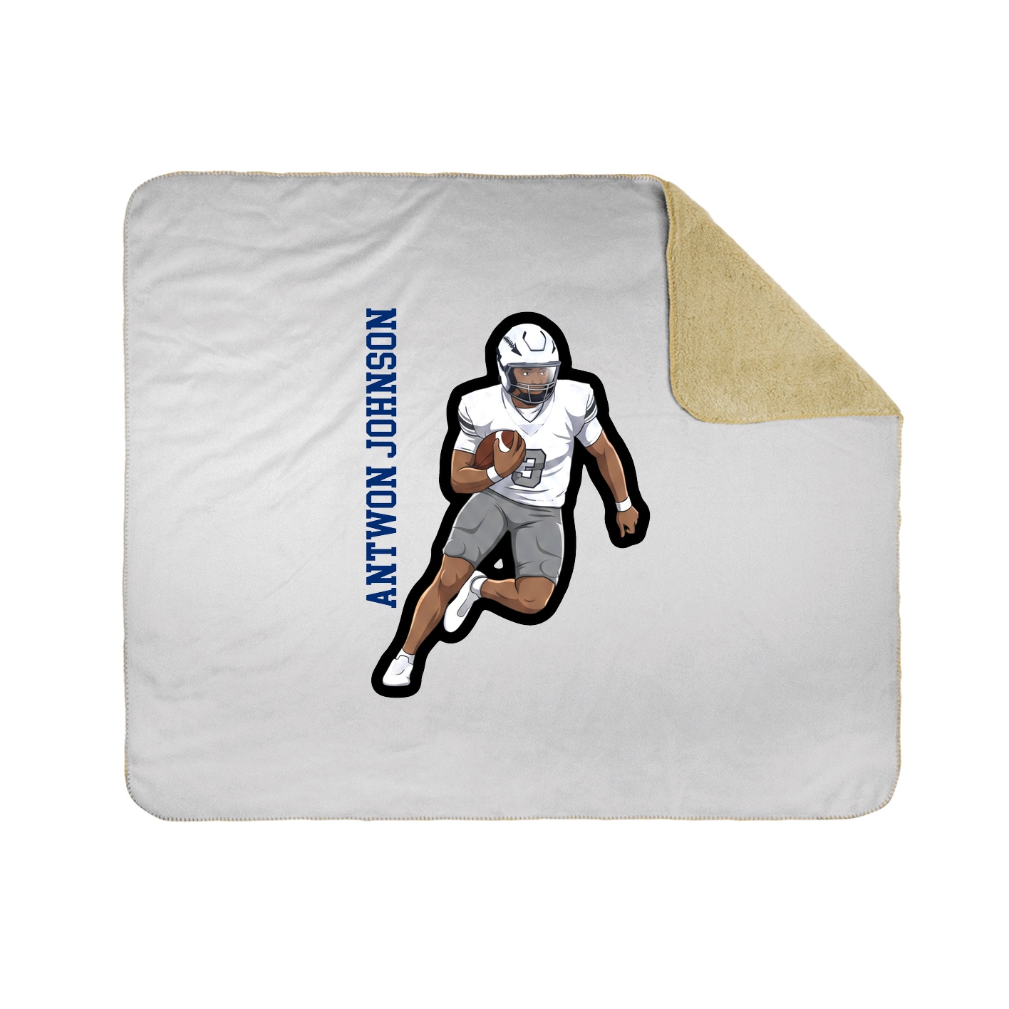 50x60 Sherpa Lined Throw Blanket
