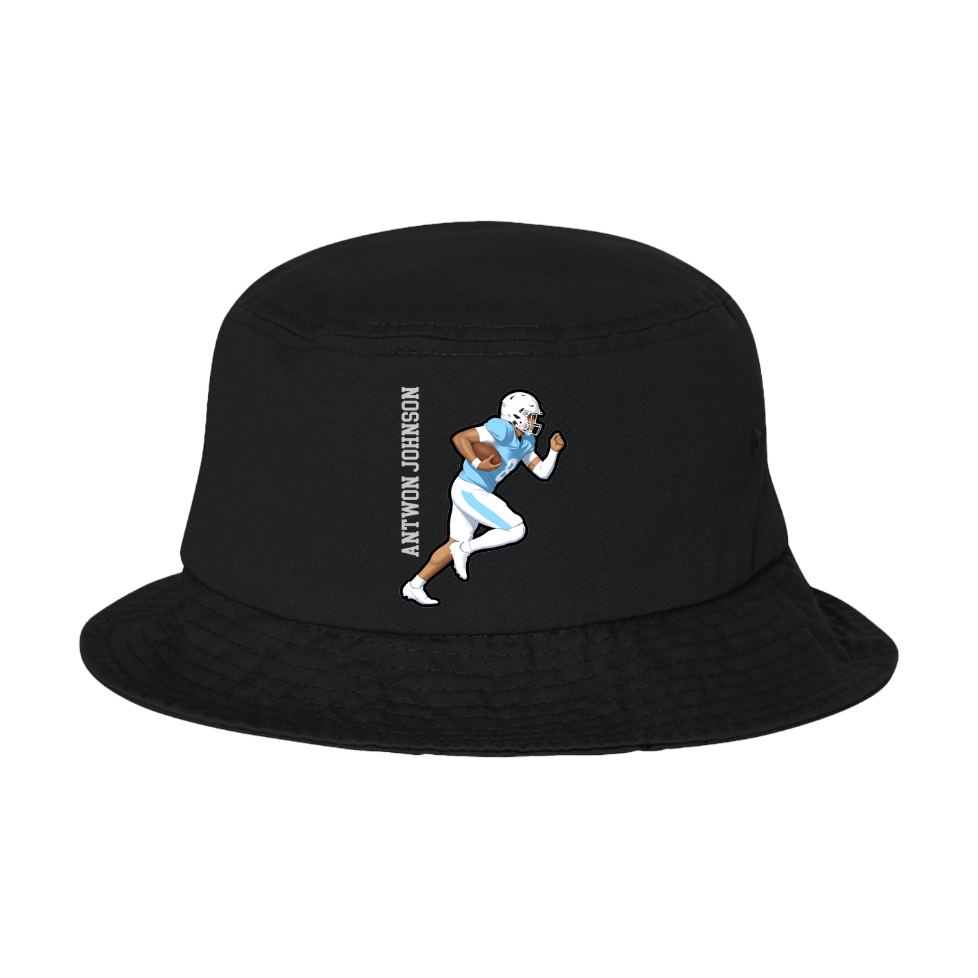 Bucket Cap — Name Vertical in Black
