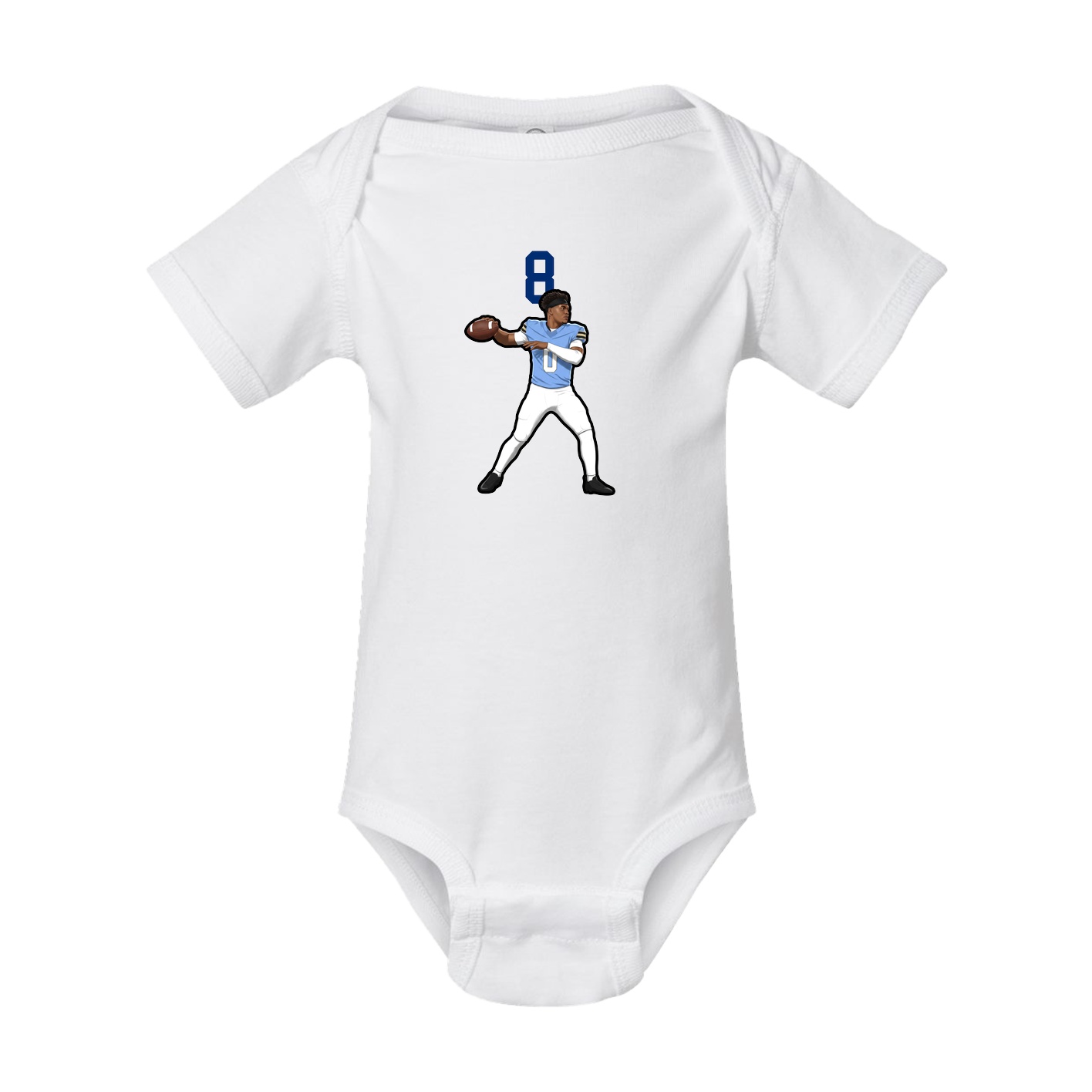 Baby Onesie — Number Top in White
