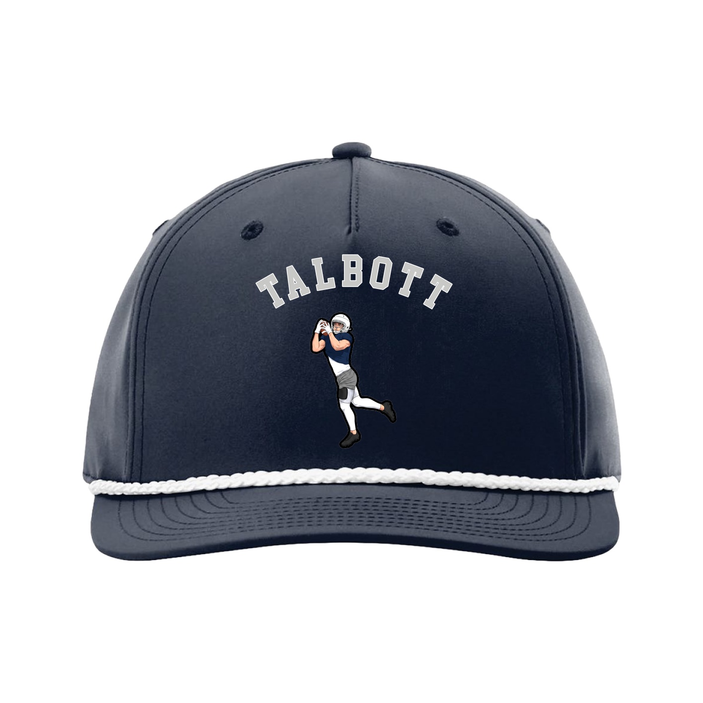 Five-Panel Classic Rope Cap — Shirsey Arch in Navy