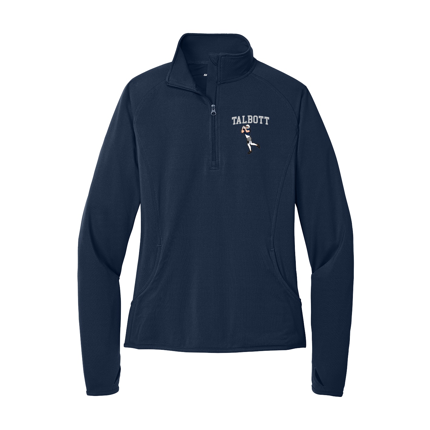 Women's Q-Zip Pullover — Shirsey in Navy