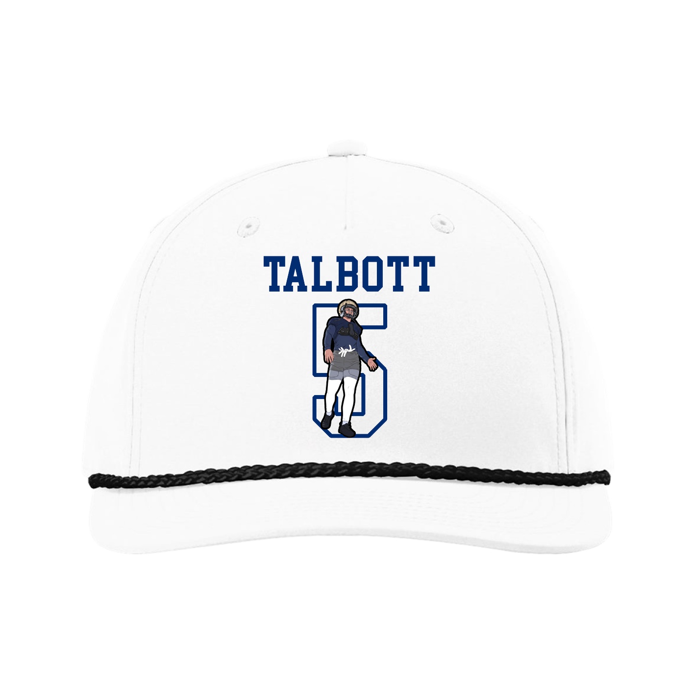 Five-Panel Classic Rope Cap — Shirsey in White