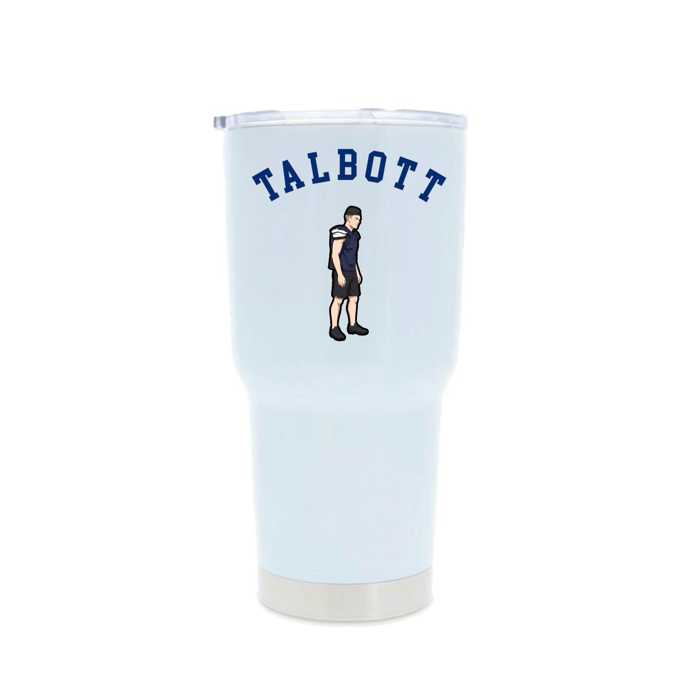 30oz Stainless Steel Tumbler — Shirsey Arch in White