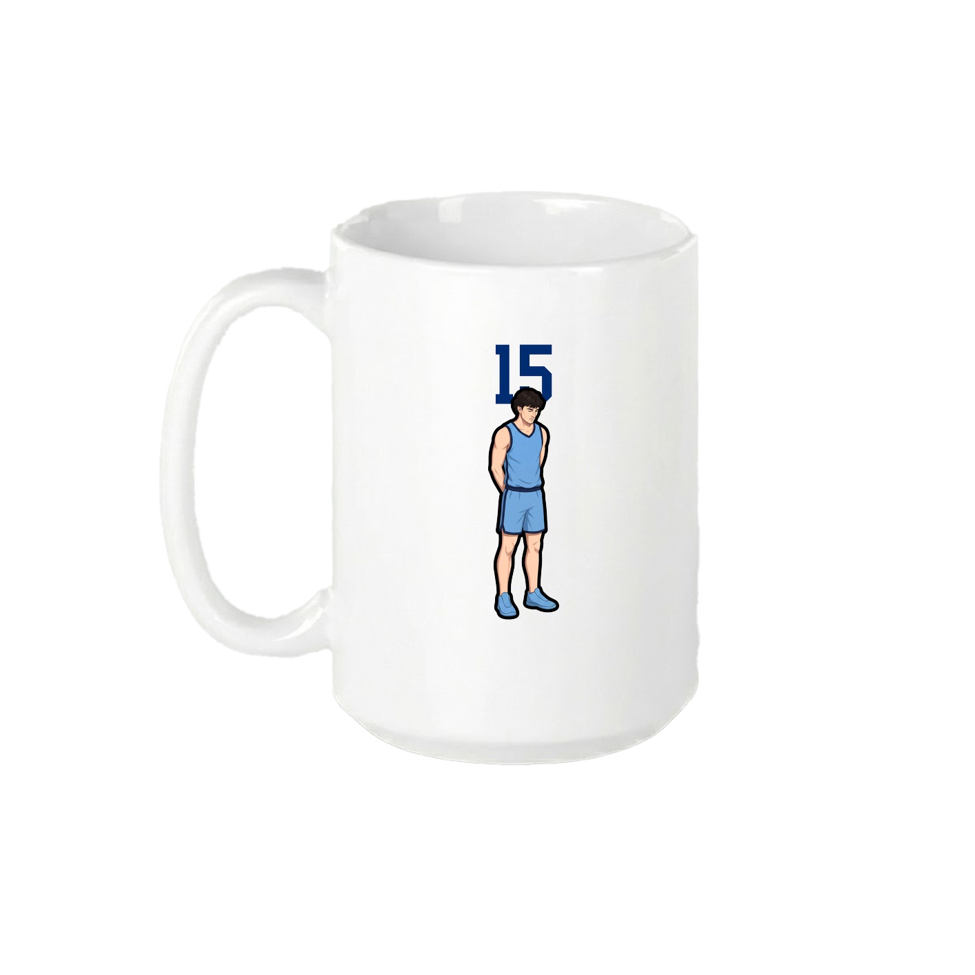 15oz Coffee Mug — Number Top in White