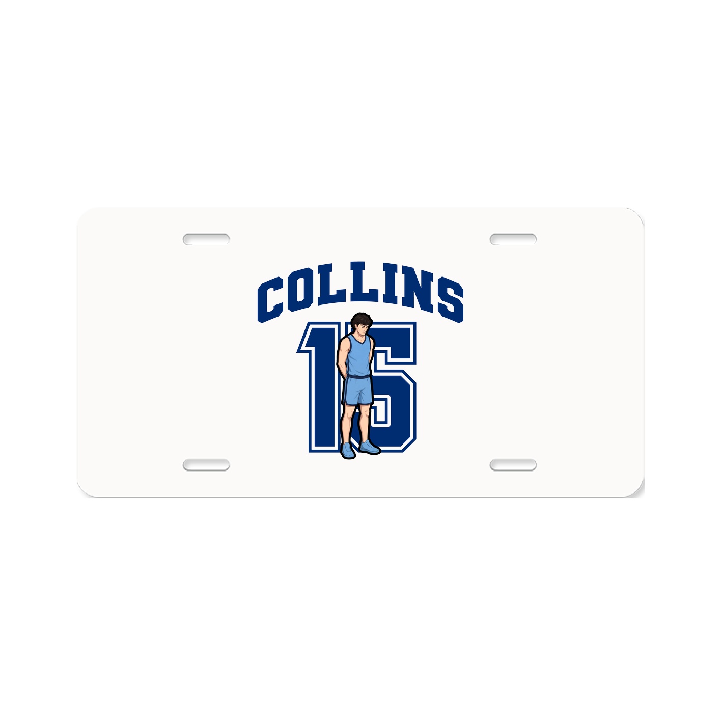 License Plate — Number in Classic