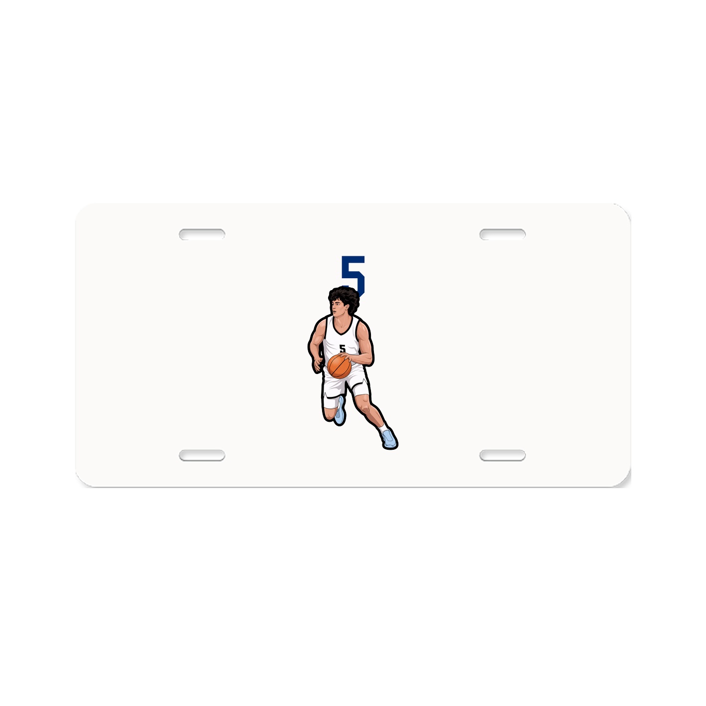 License Plate — Number Top in Classic