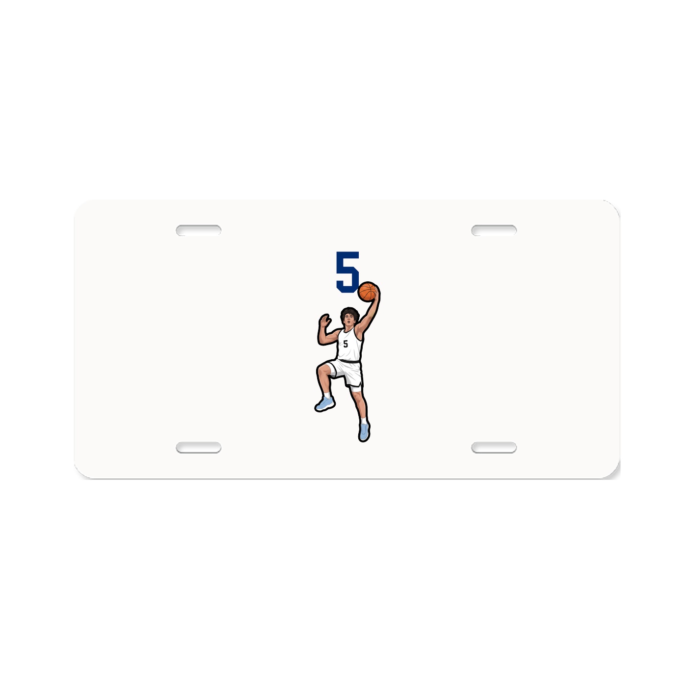 License Plate — Number Top in Classic