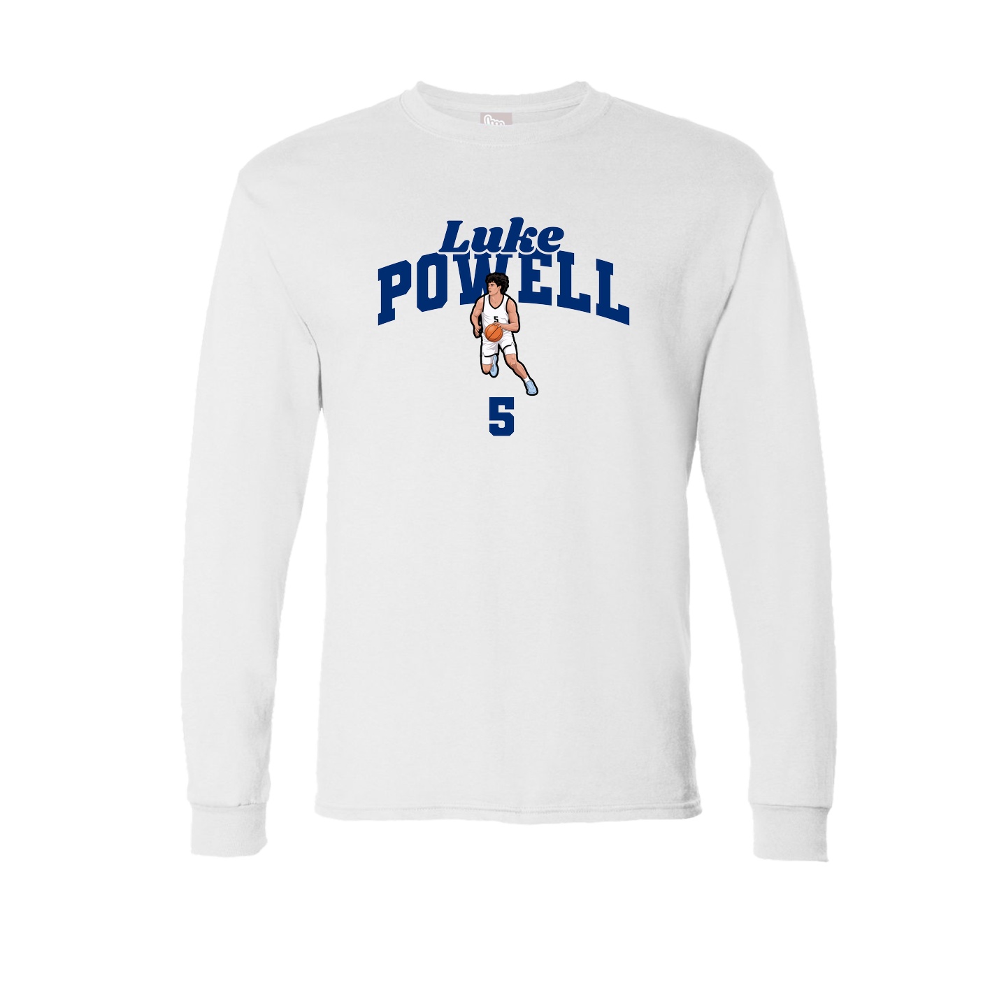 Long Sleeve Tee — Signature Arch in White