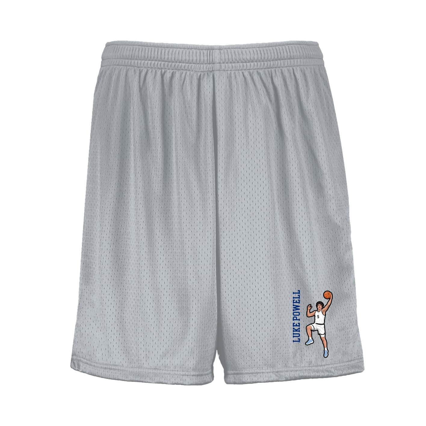 Shorts — Name Vertical in Silver