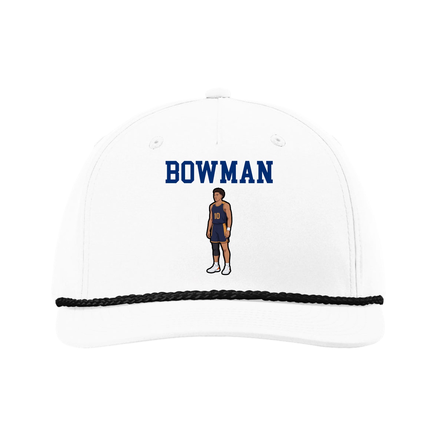 Five-Panel Classic Rope Cap — Shirsey in White