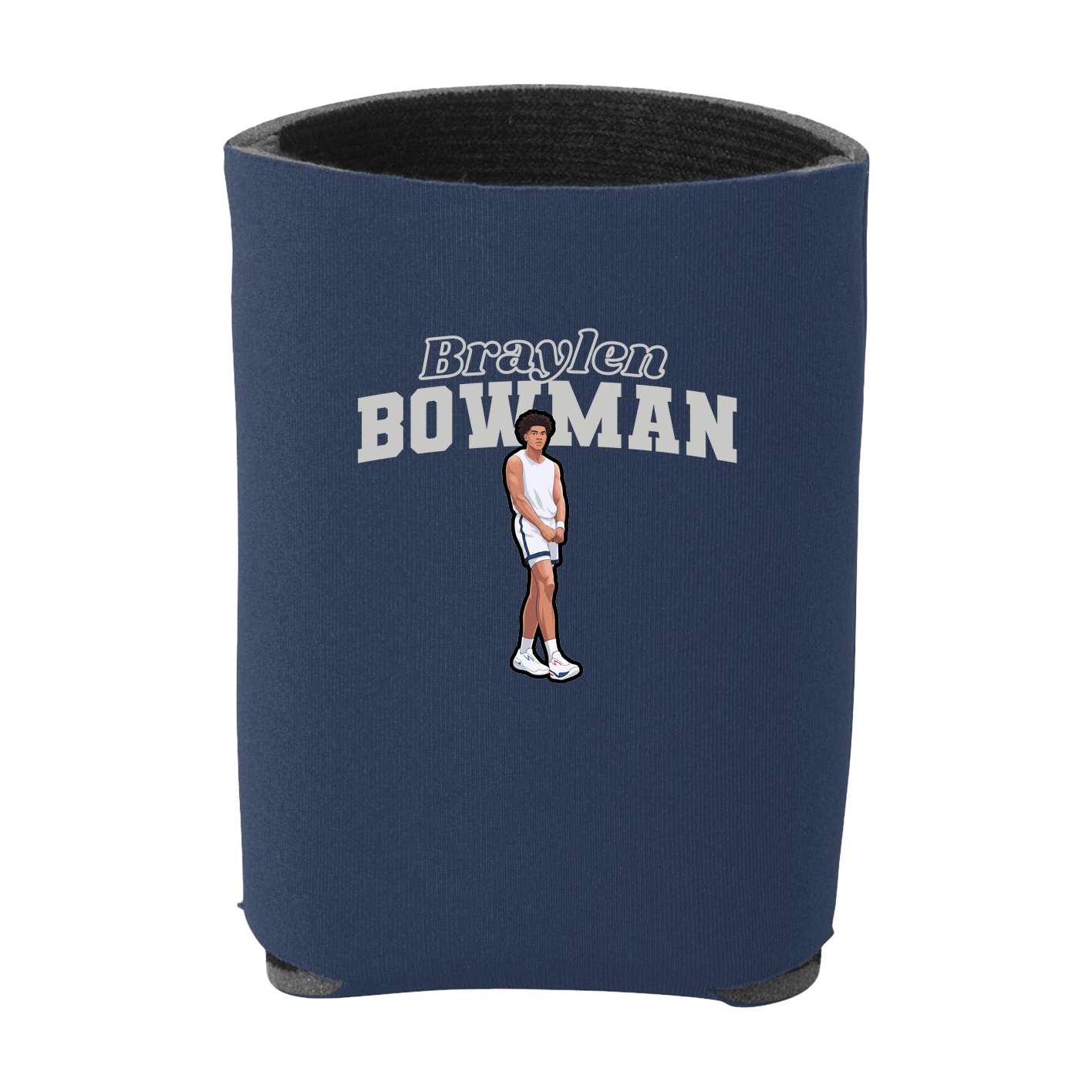Can Holder — Name Arch in Navy