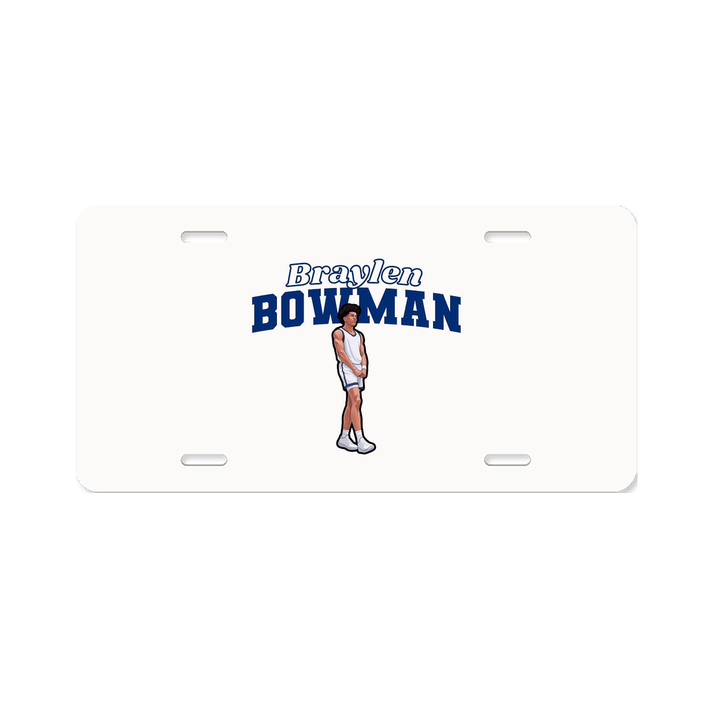 License Plate — Name Arch in Classic