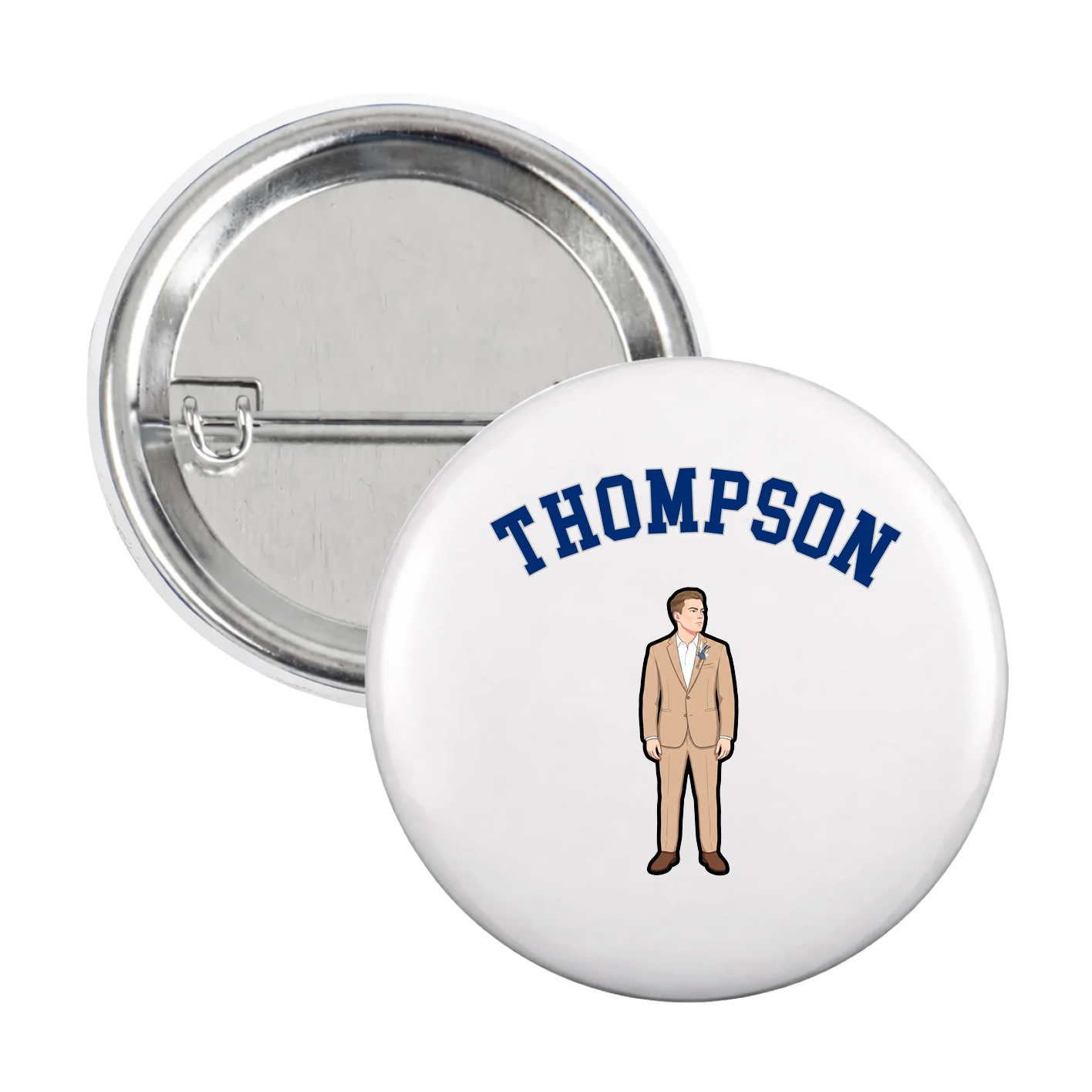Game Day Button — Shirsey Arch in White