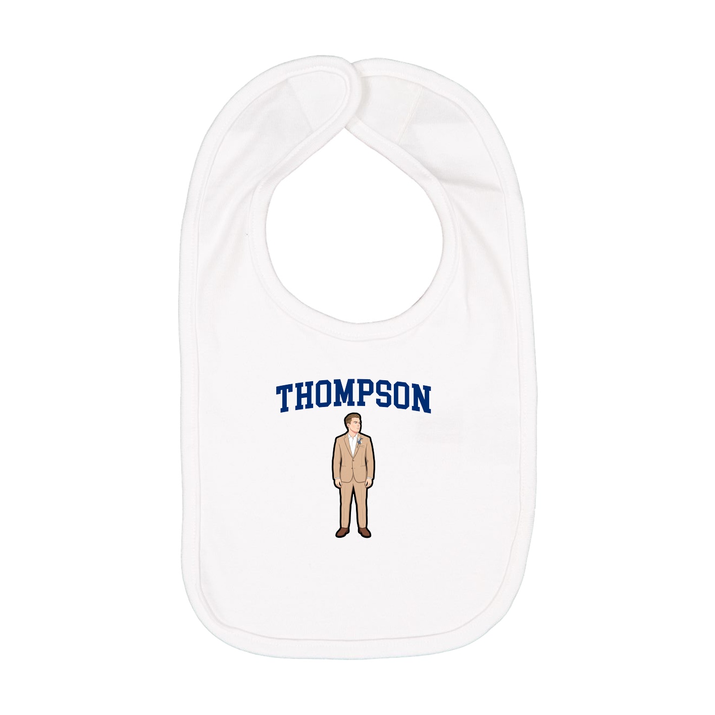 Infant Bib — Shirsey in White