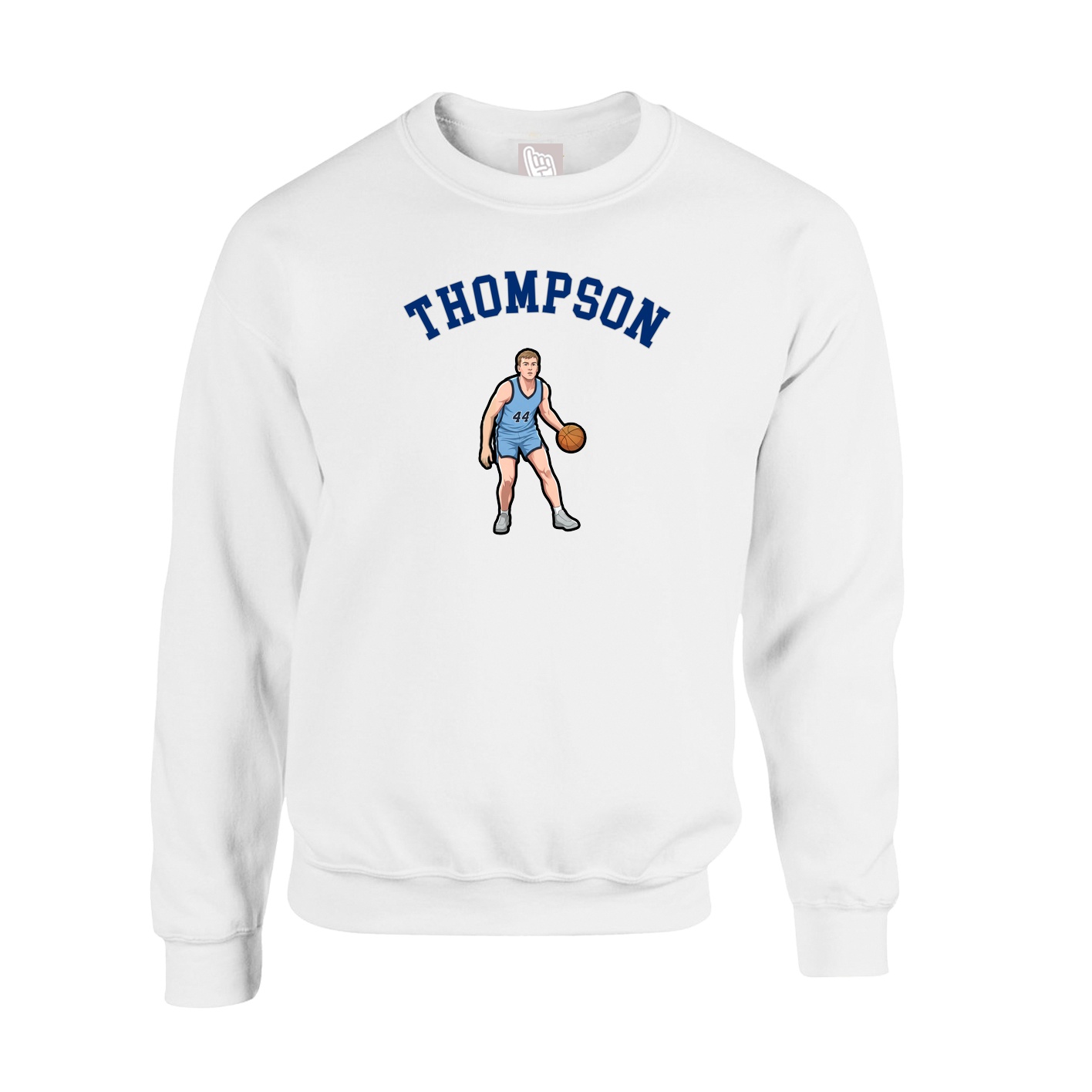 Fleece Crew — Shirsey Arch in White