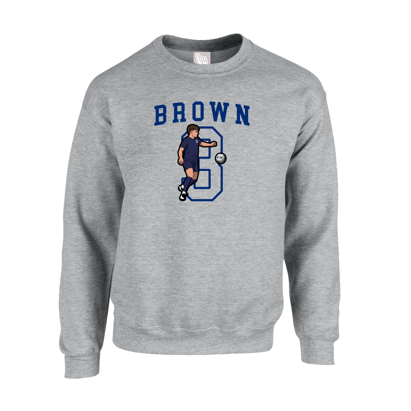 Fleece Crew — Shirsey in Grey
