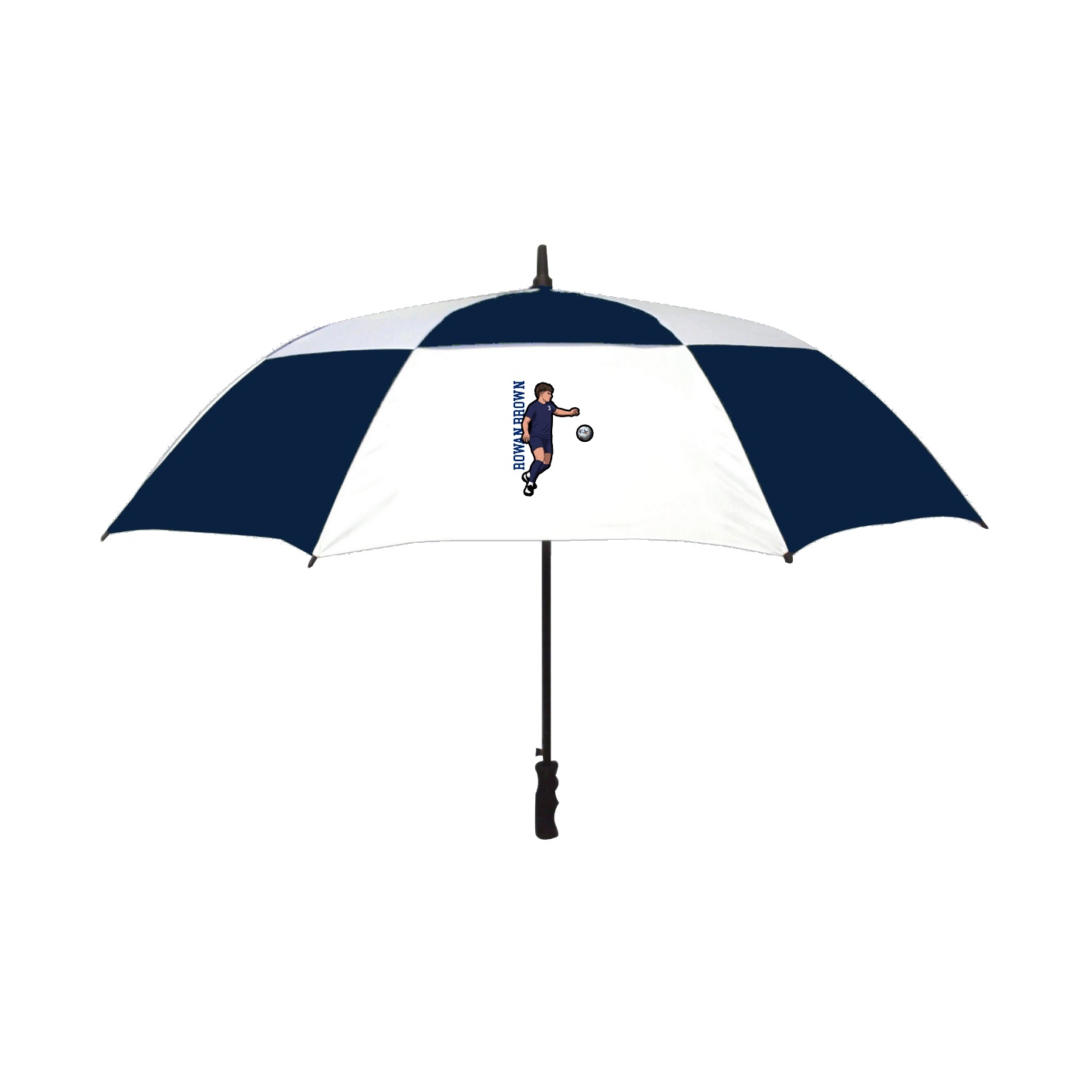 Golf Umbrella — Name Vertical in Navy