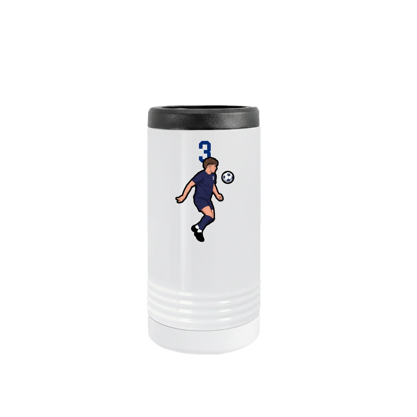 Slim Beverage Holder — Number Top in White