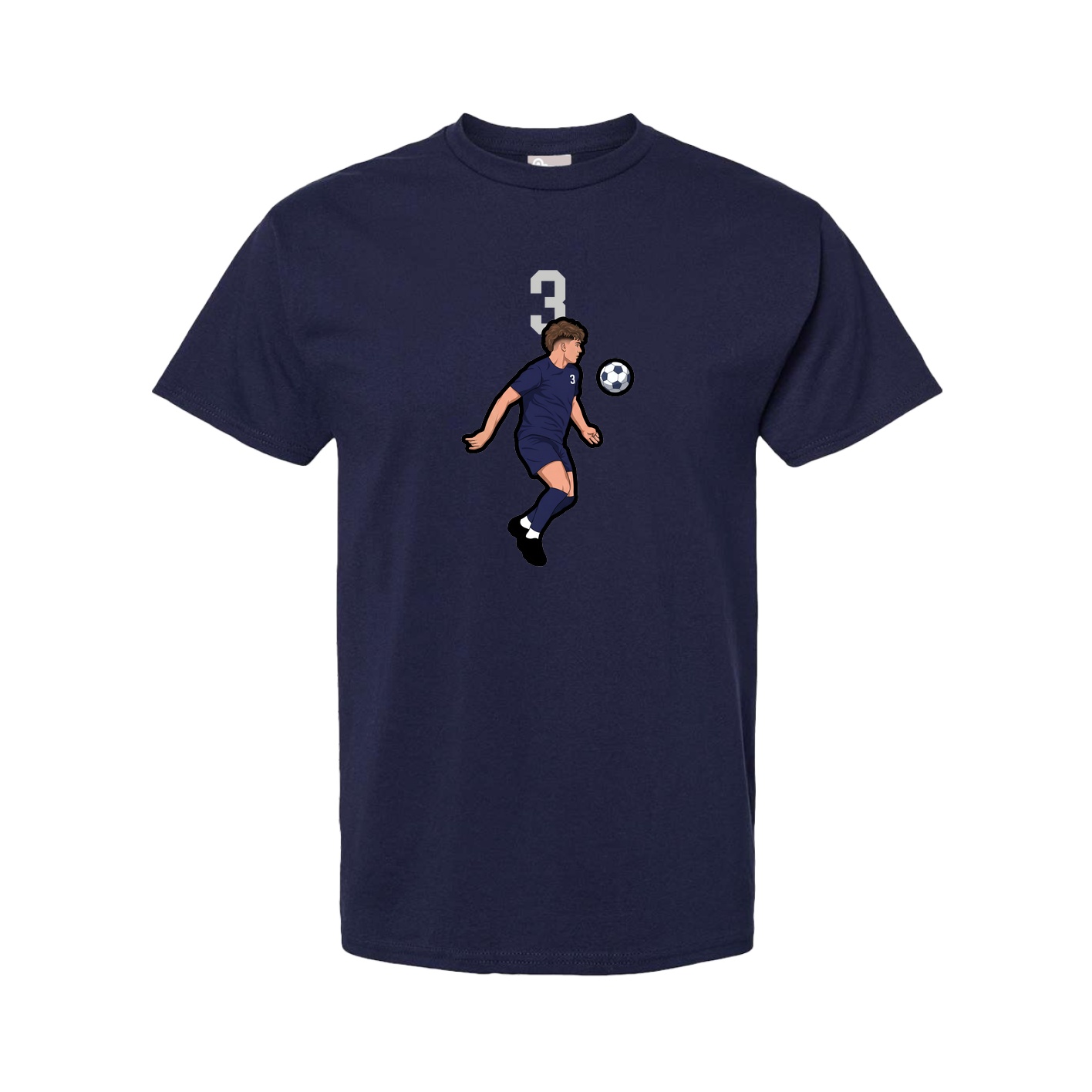 Tee — Number Top in Navy