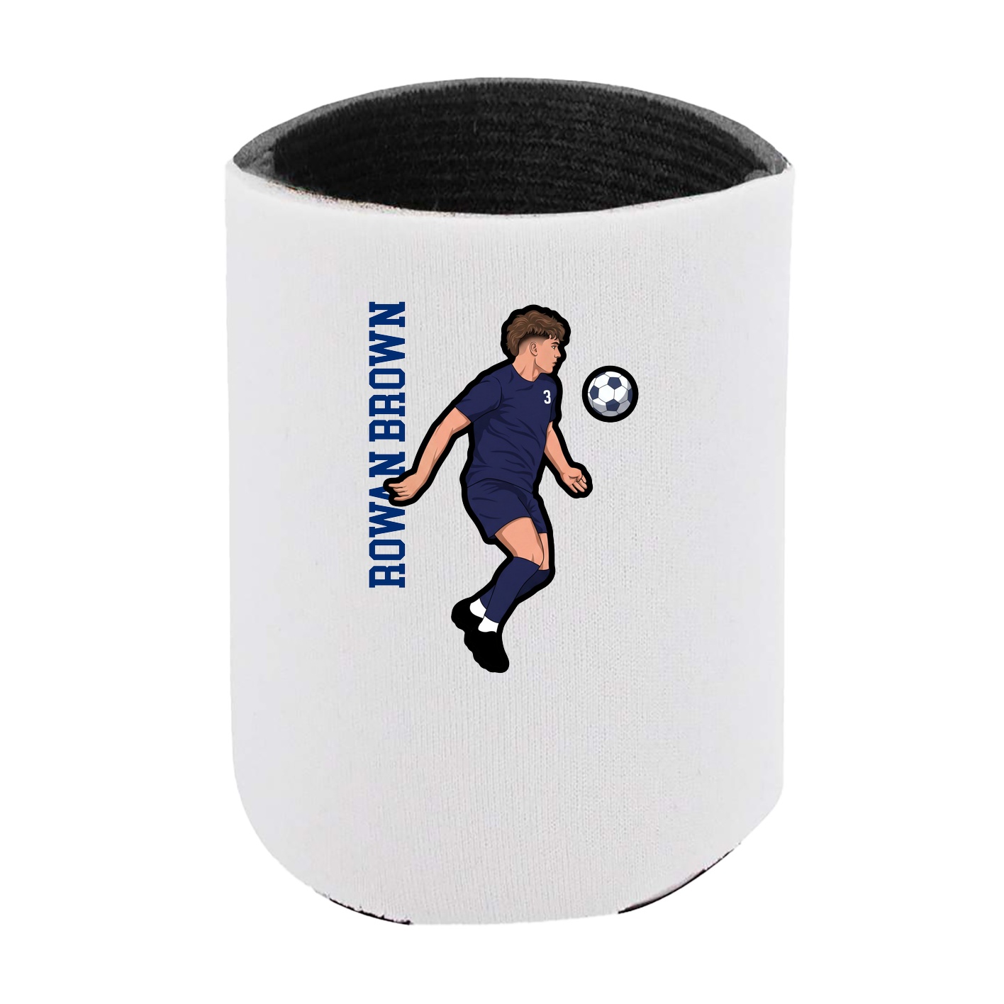 Can Holder — Name Vertical in White