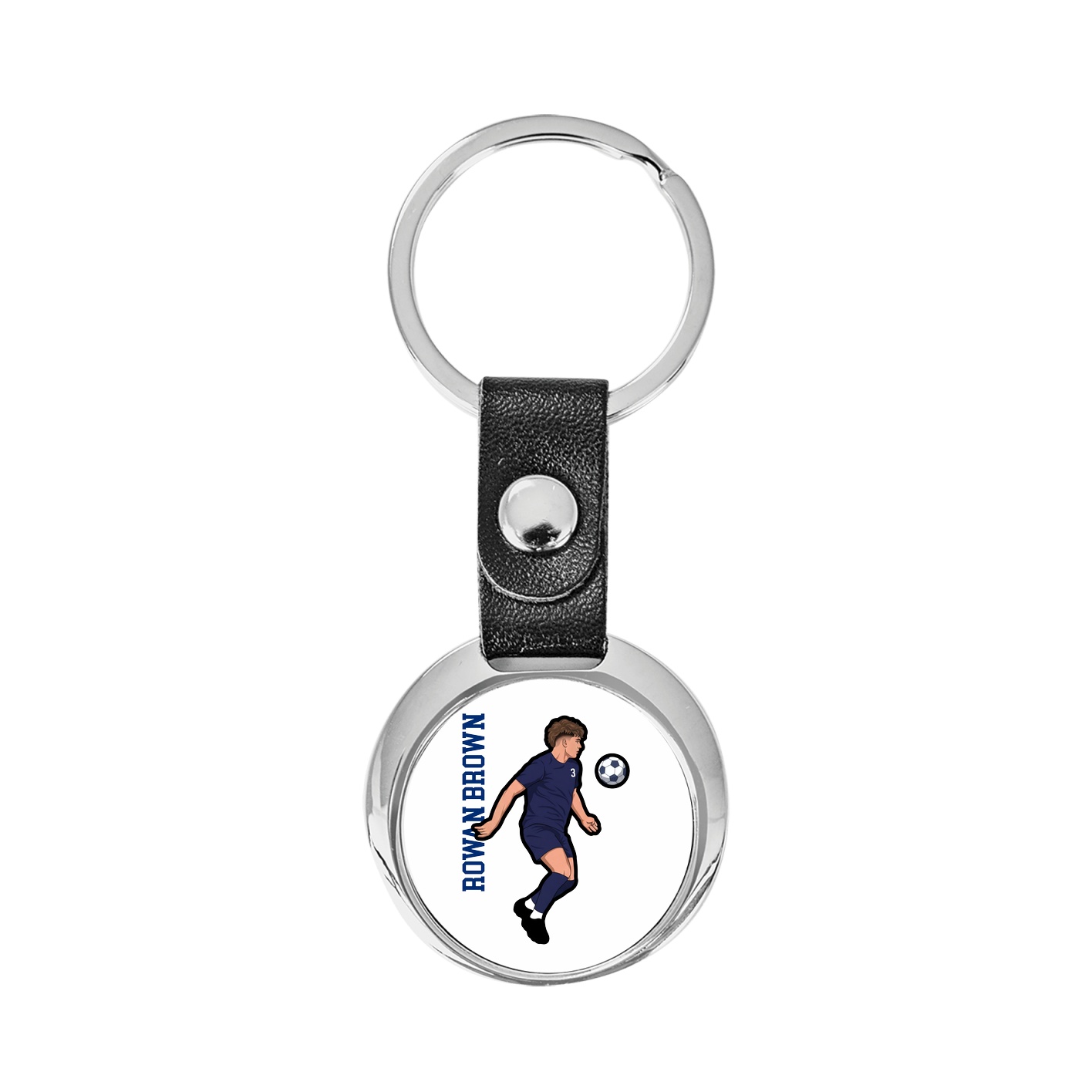 Key Chain — Name Vertical in Classic