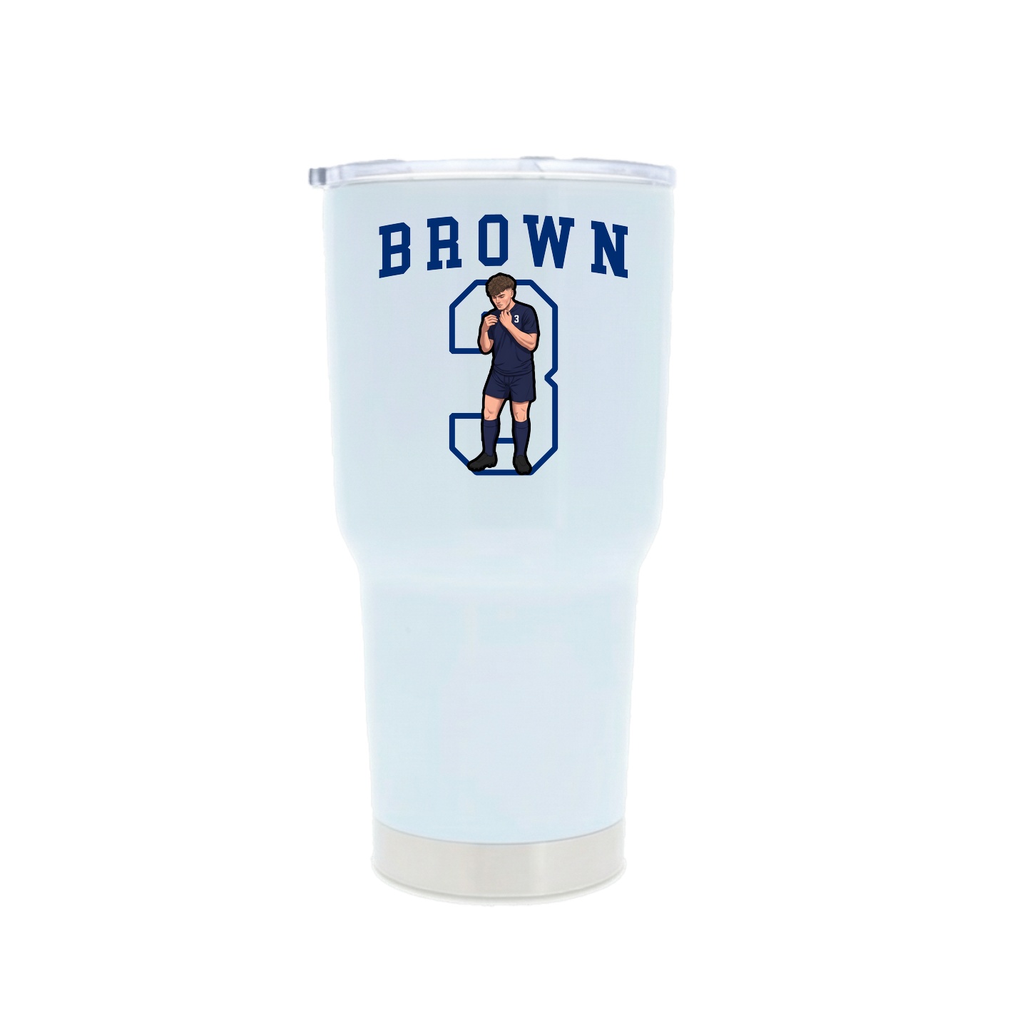30oz Stainless Steel Tumbler — Shirsey in White