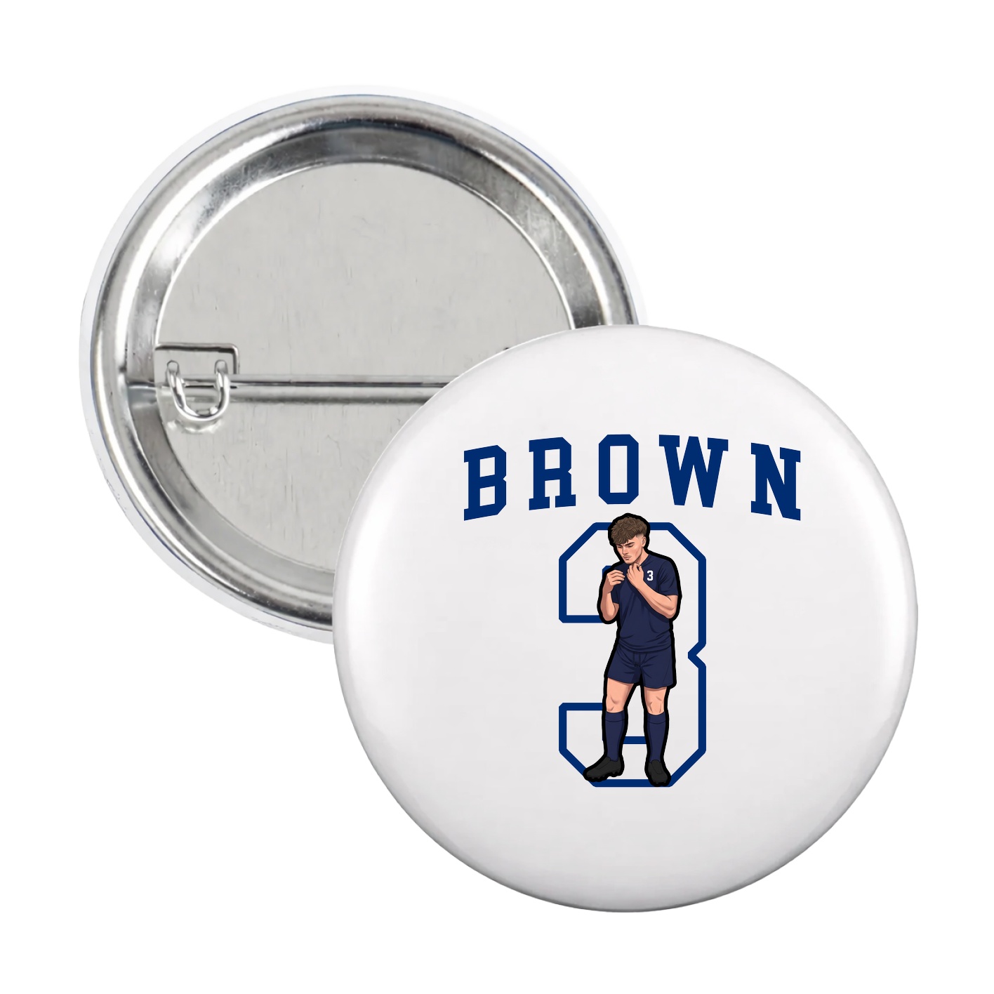 Game Day Button — Shirsey in White