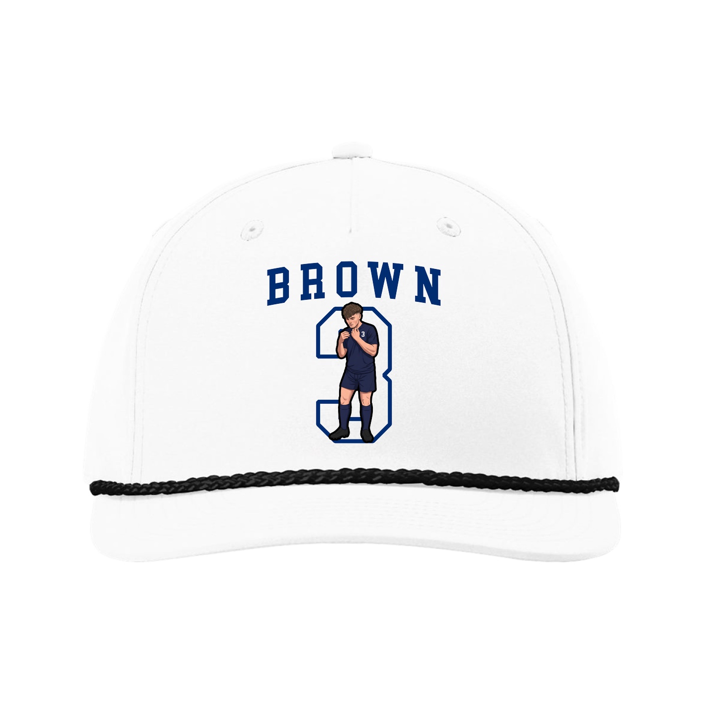 Five-Panel Classic Rope Cap — Shirsey in White