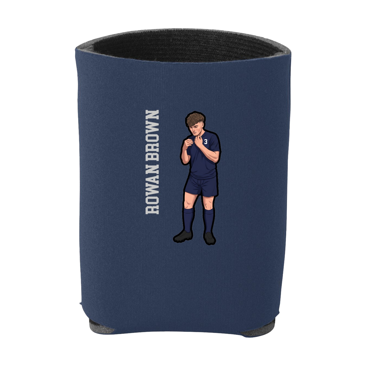 Can Holder — Name Vertical in Navy