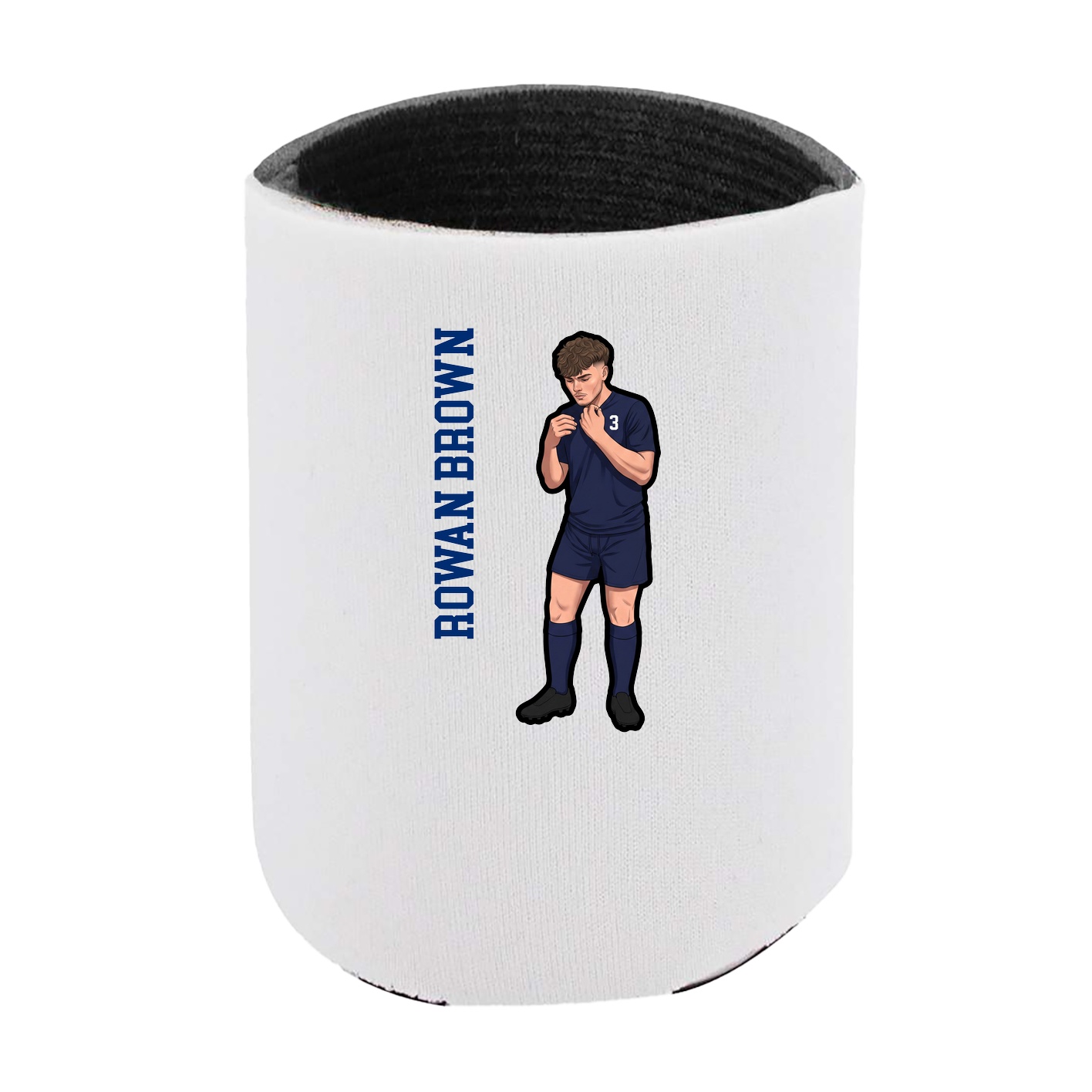 Can Holder — Name Vertical in White